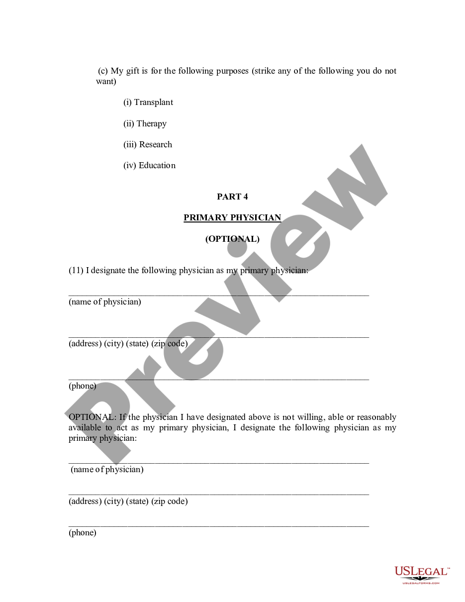 page 5 Statutory Advanced Health Care Directive preview