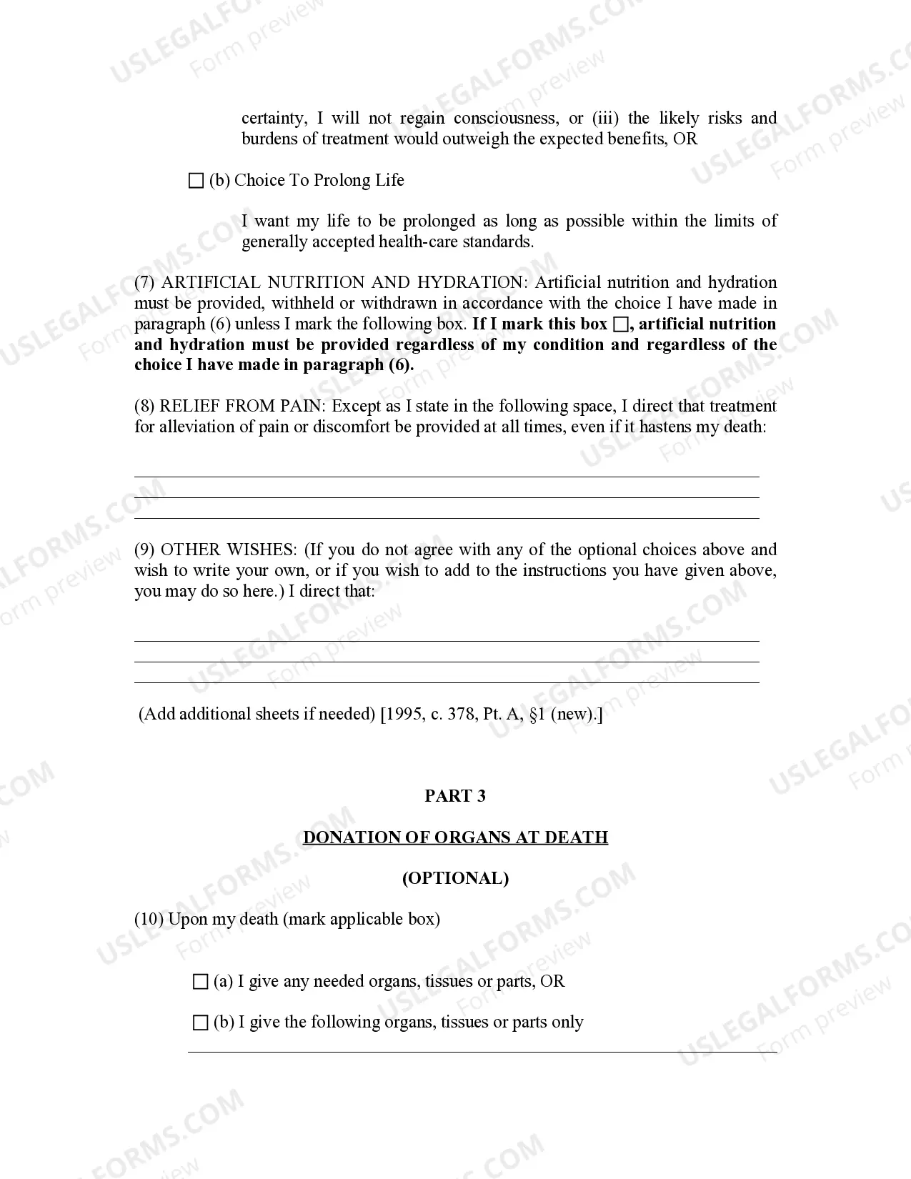 Preview Statutory Advanced Health Care Directive