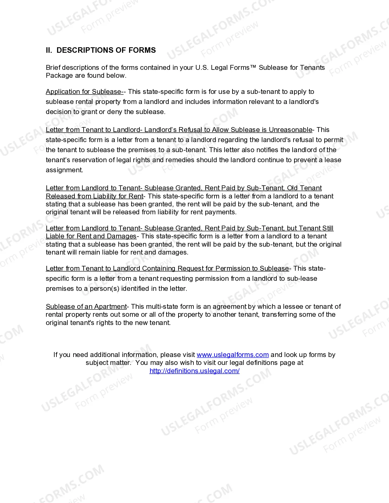 Preview Maine Landlord Tenant Sublease Package