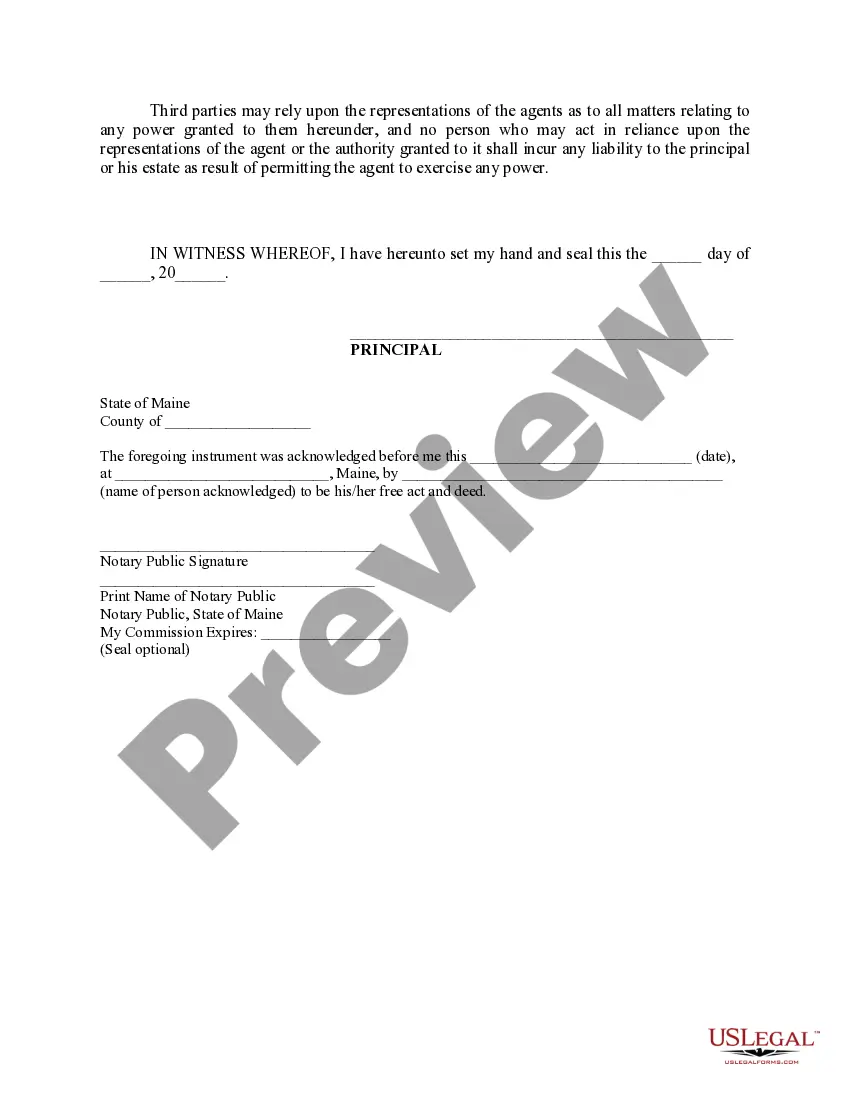 Preview Limited Power of Attorney where you Specify Powers with Sample Powers Included
