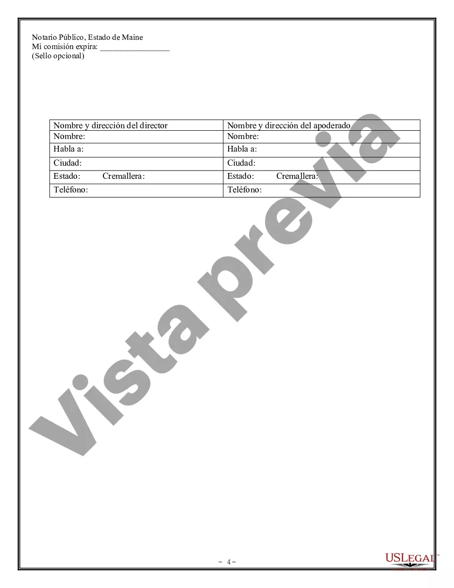 Preview Poder Notarial Limitado para Transacciones de Acciones y Poderes Corporativos