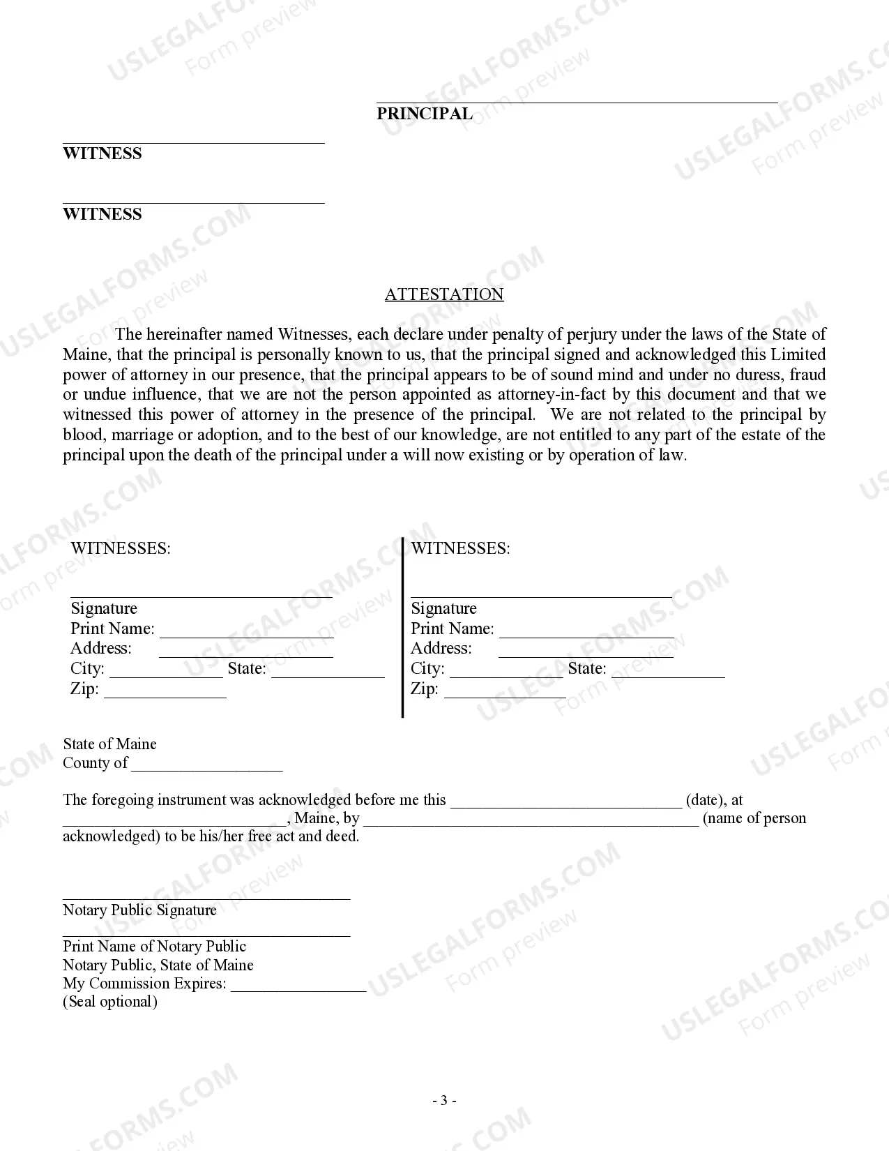 Preview Limited Power of Attorney for Stock Transactions and Corporate Powers