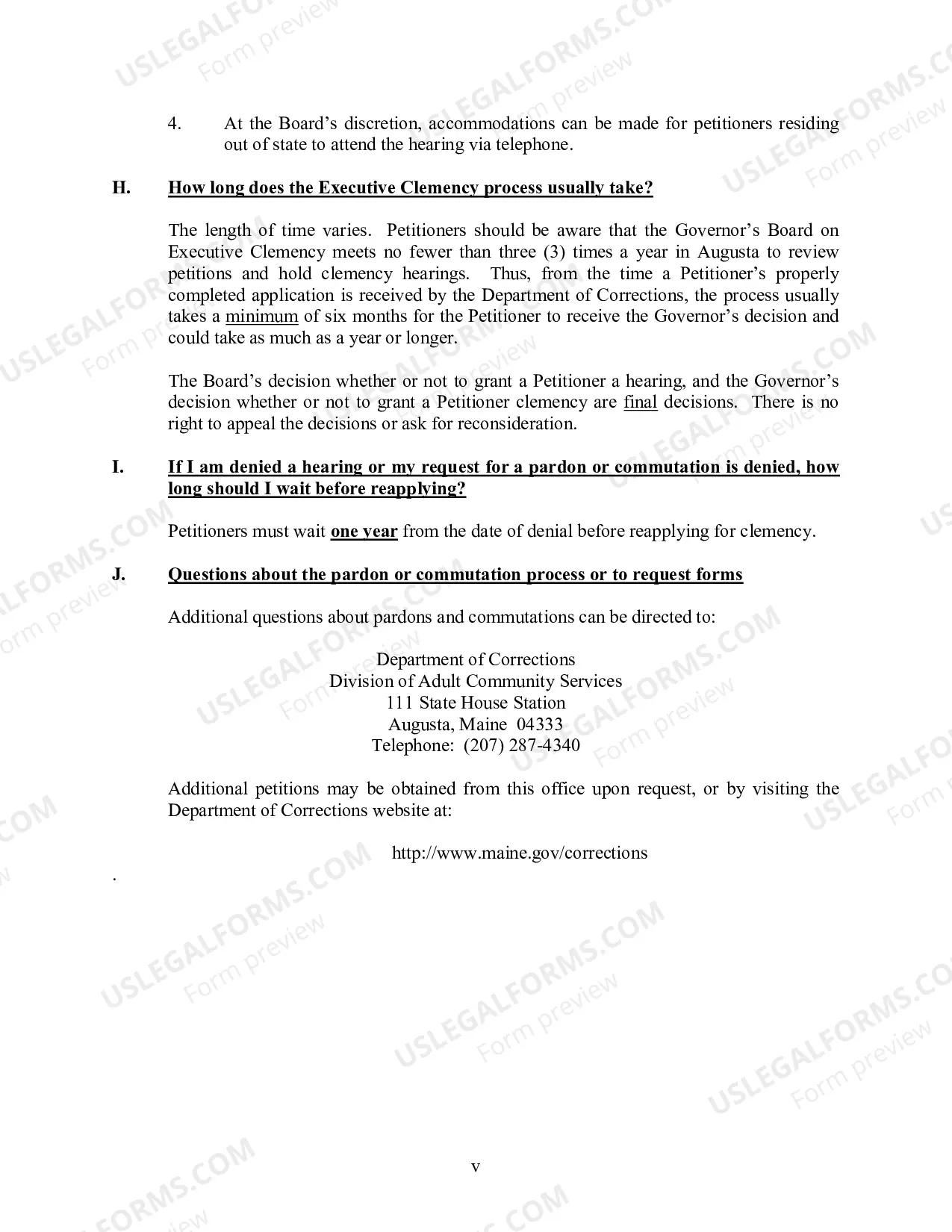 Preview Petition for Executive Clemency