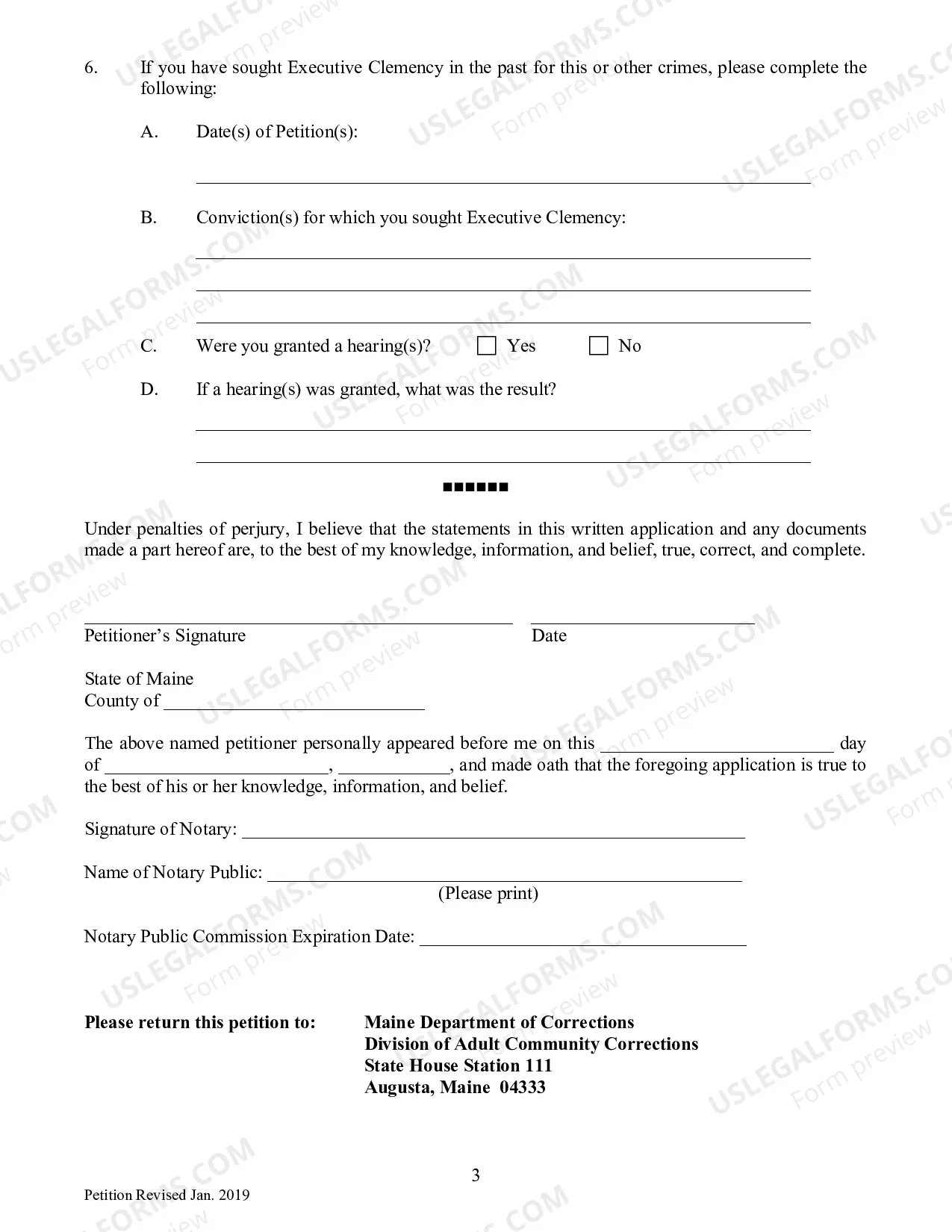 Preview Petition for Executive Clemency