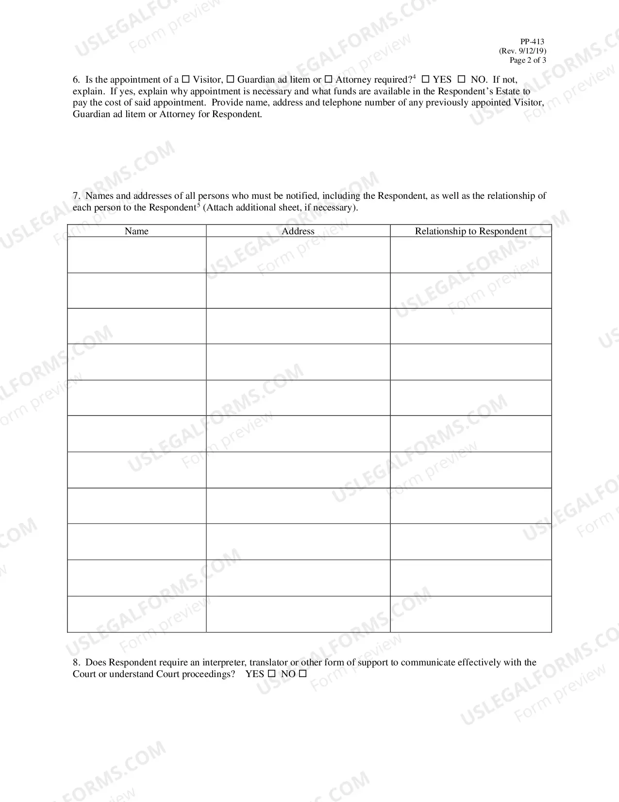 Preview Petition for Termination, Removal or Resignation of Guardian or Conservator of an Adult