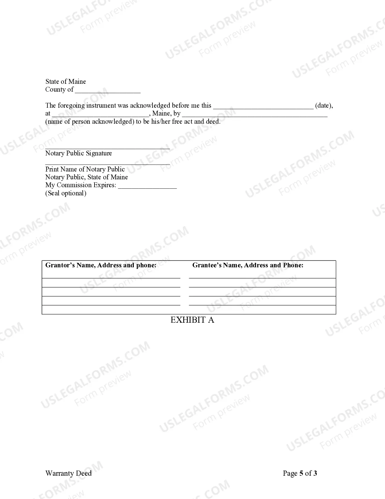 Preview Warranty Deed from Individual to Individual