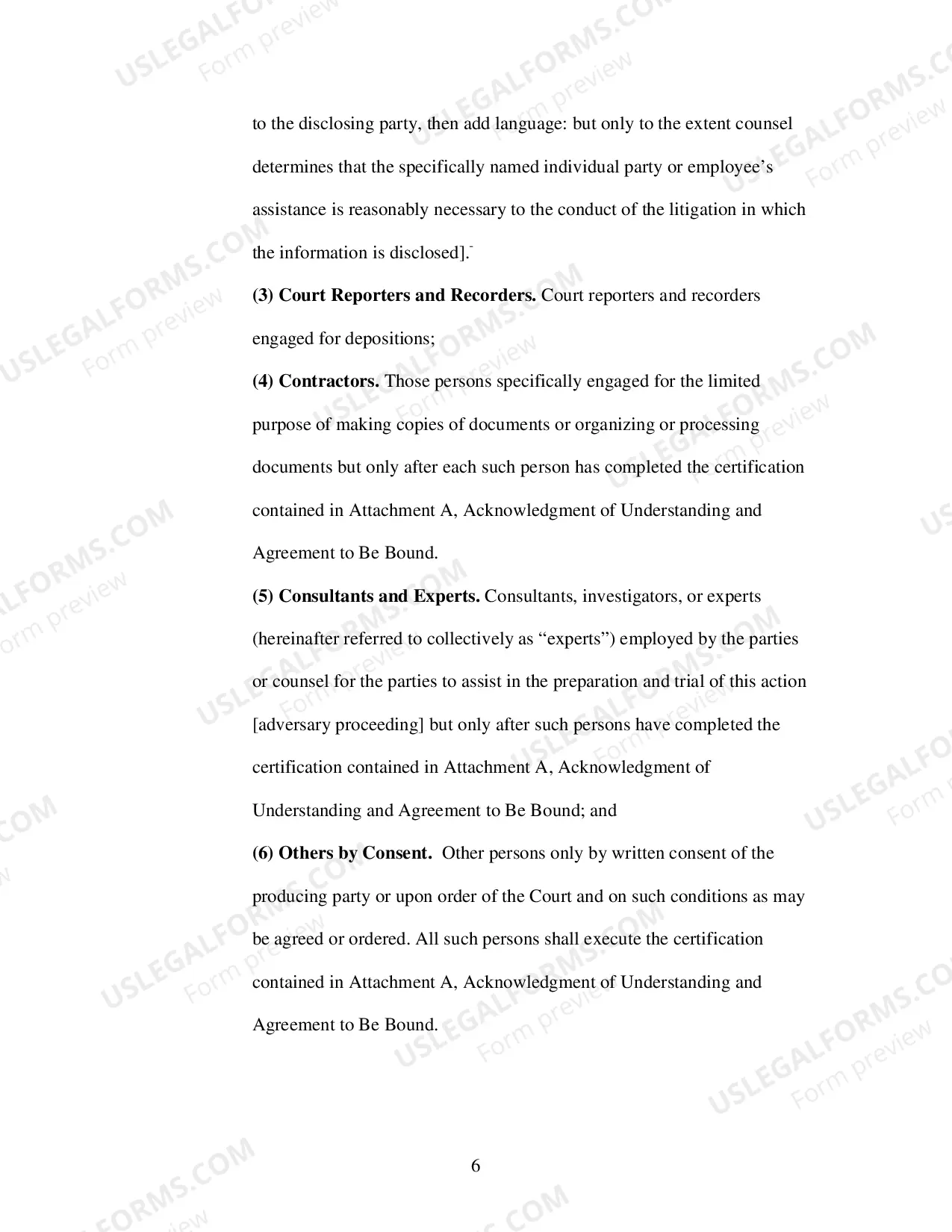 Preview Confidentiality Order