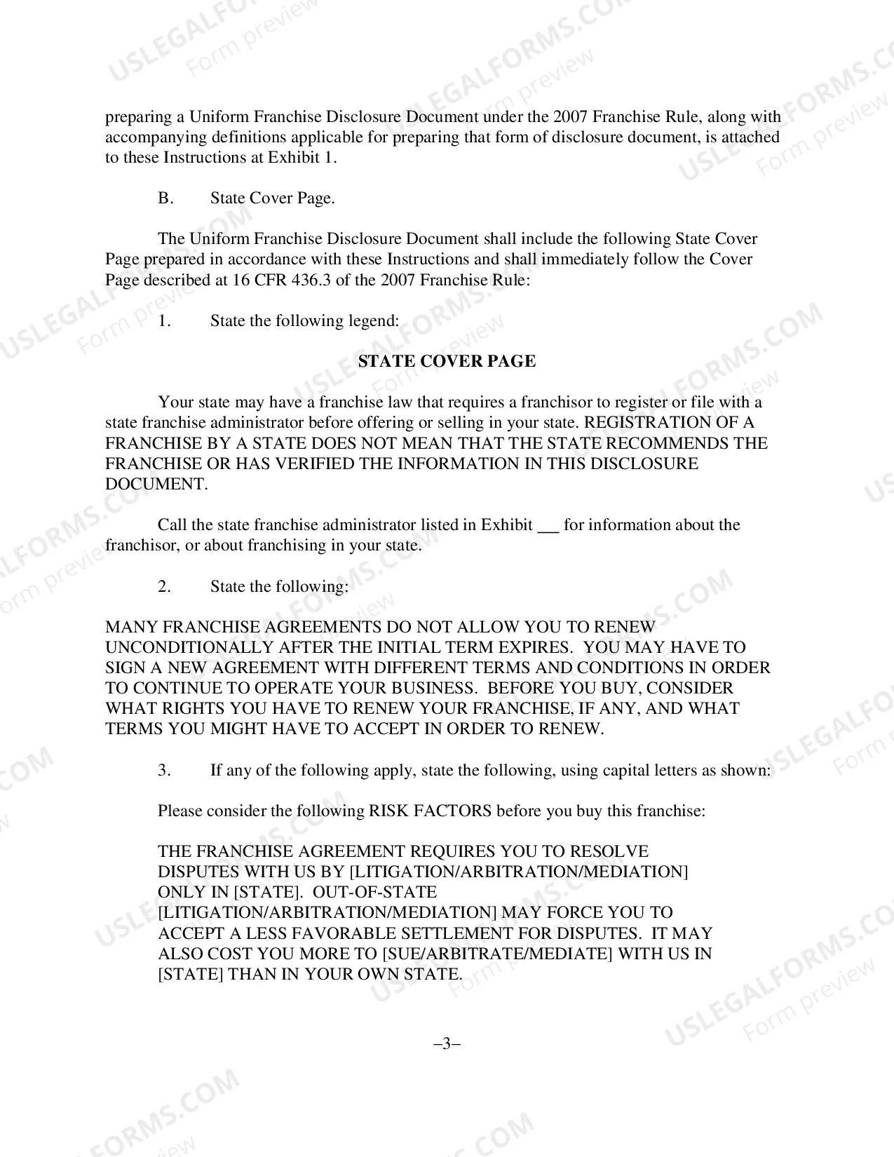 Preview Franchise Registration and Disclosure Guidelines(PDF)