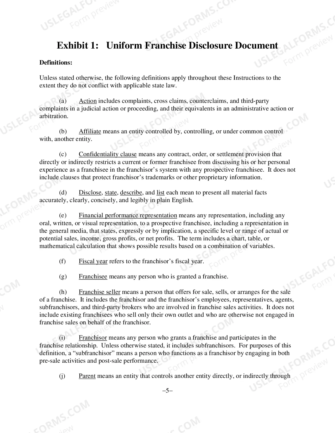 Preview Franchise Registration and Disclosure Guidelines(PDF)