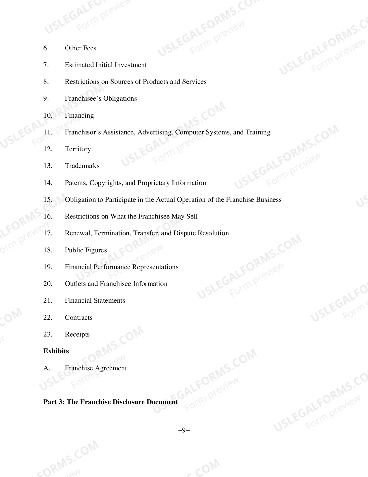 Preview Franchise Registration and Disclosure Guidelines(PDF)