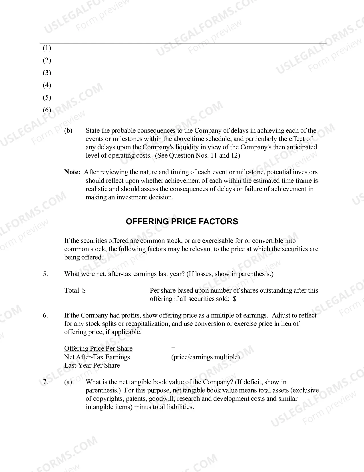 Preview Small Company Offering Registration Form (U-7)
