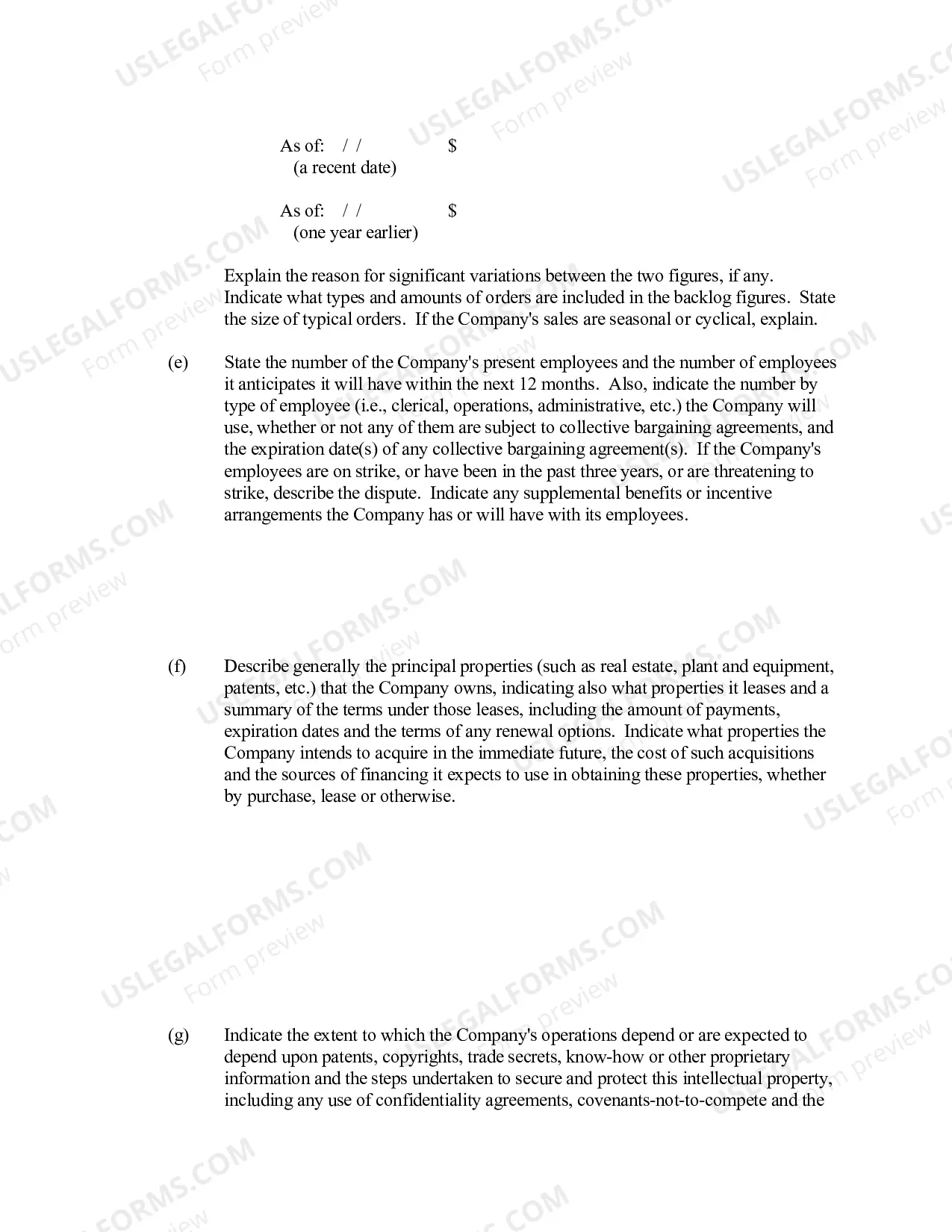 Preview Small Company Offering Registration Form (U-7)