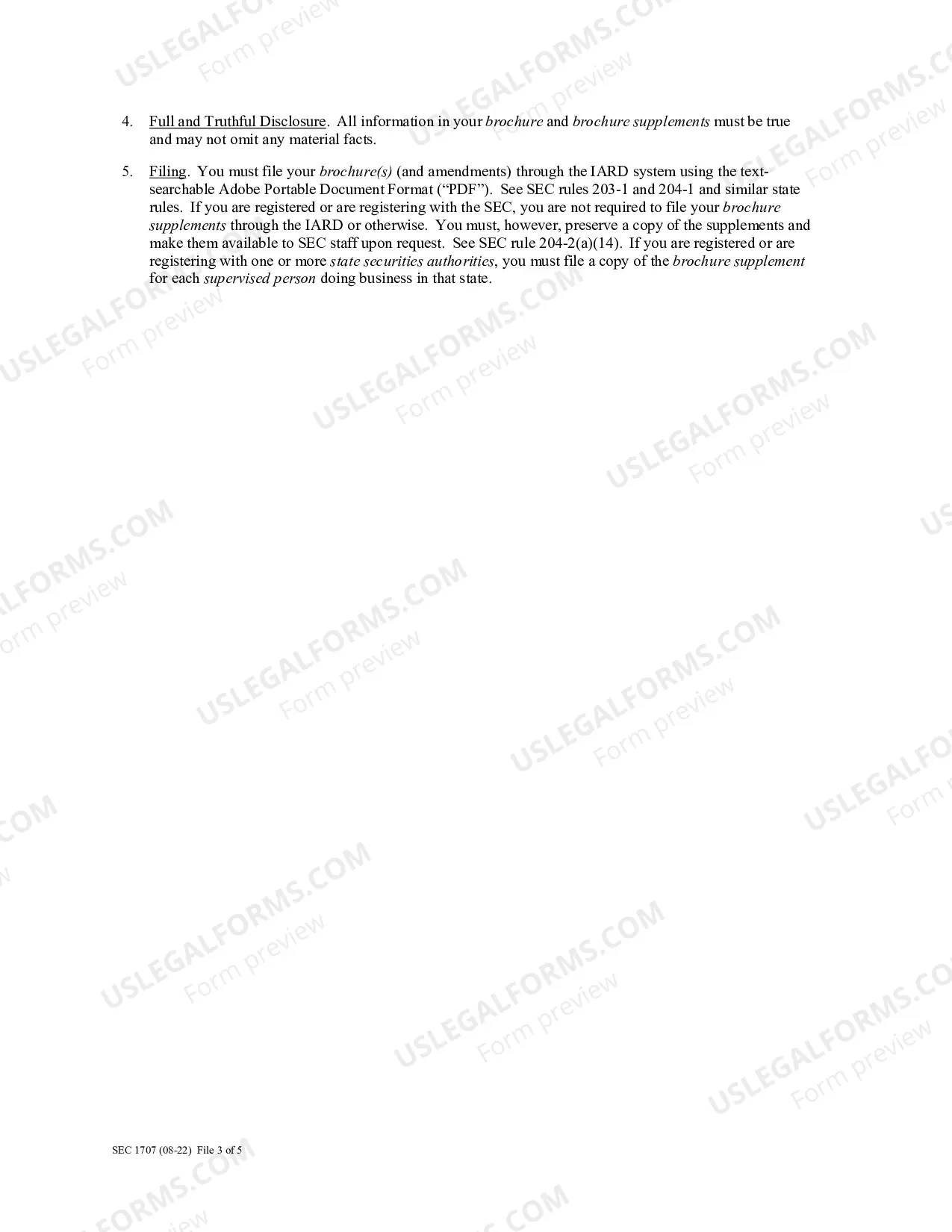 Preview Instructions