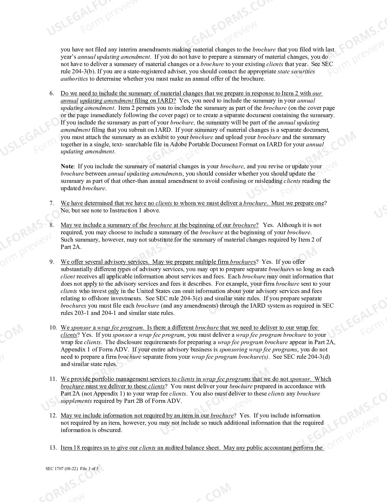 Preview Instructions