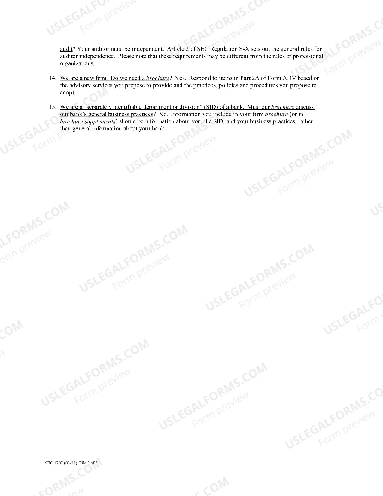 Preview Instructions