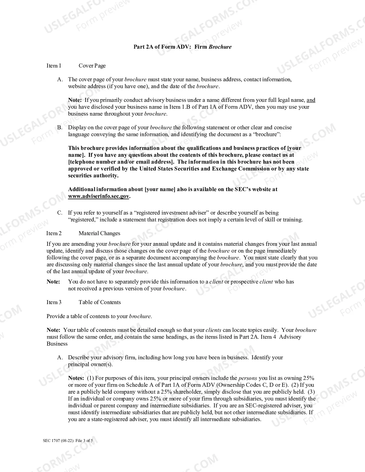 Preview Instructions