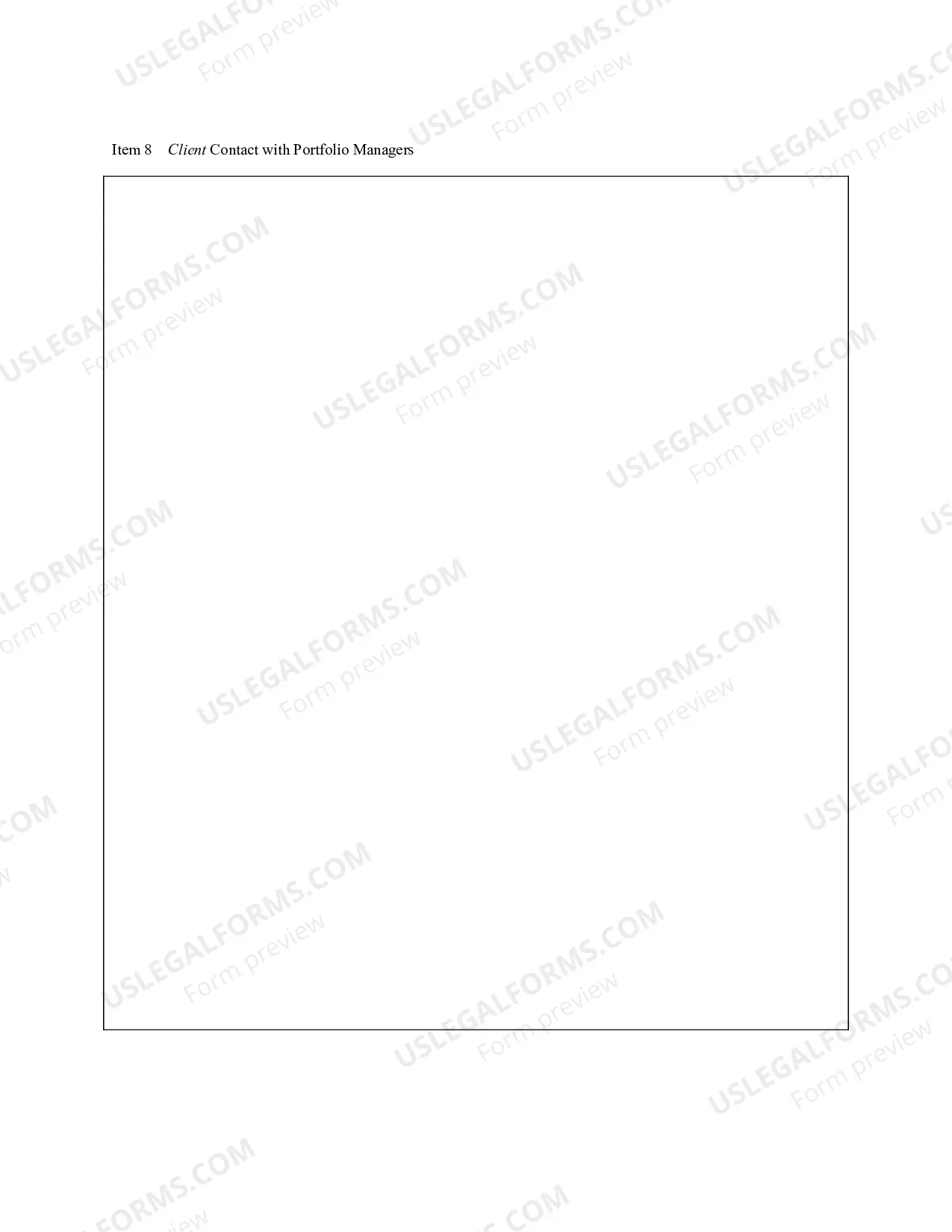 Preview Wrap Fee Brochure