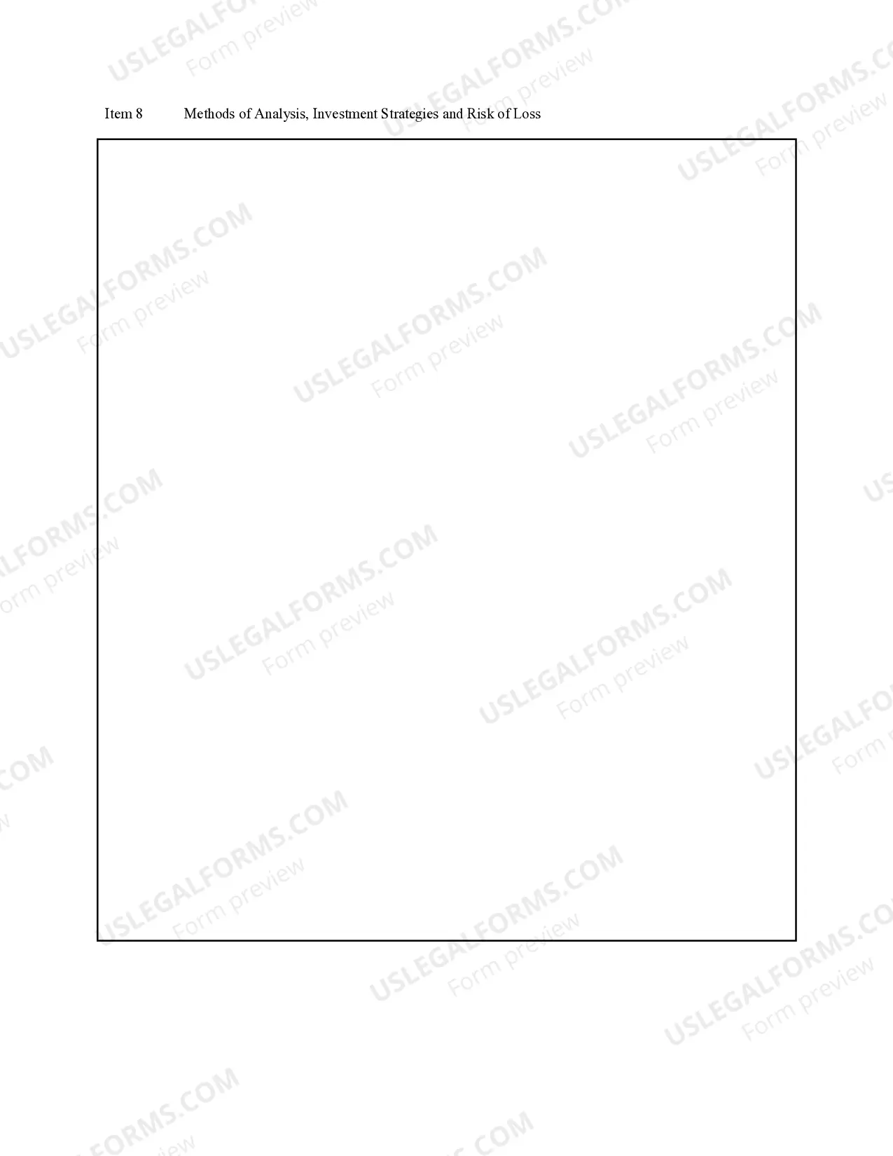 Preview Firm Brochure 10 Pages
