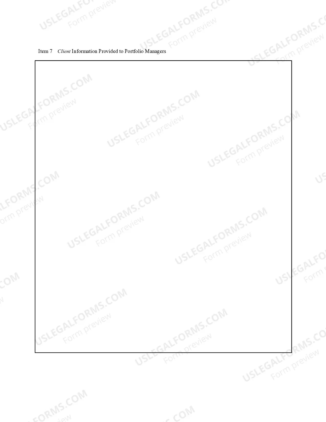 Preview Wrap Fee Brochure 20 Pages
