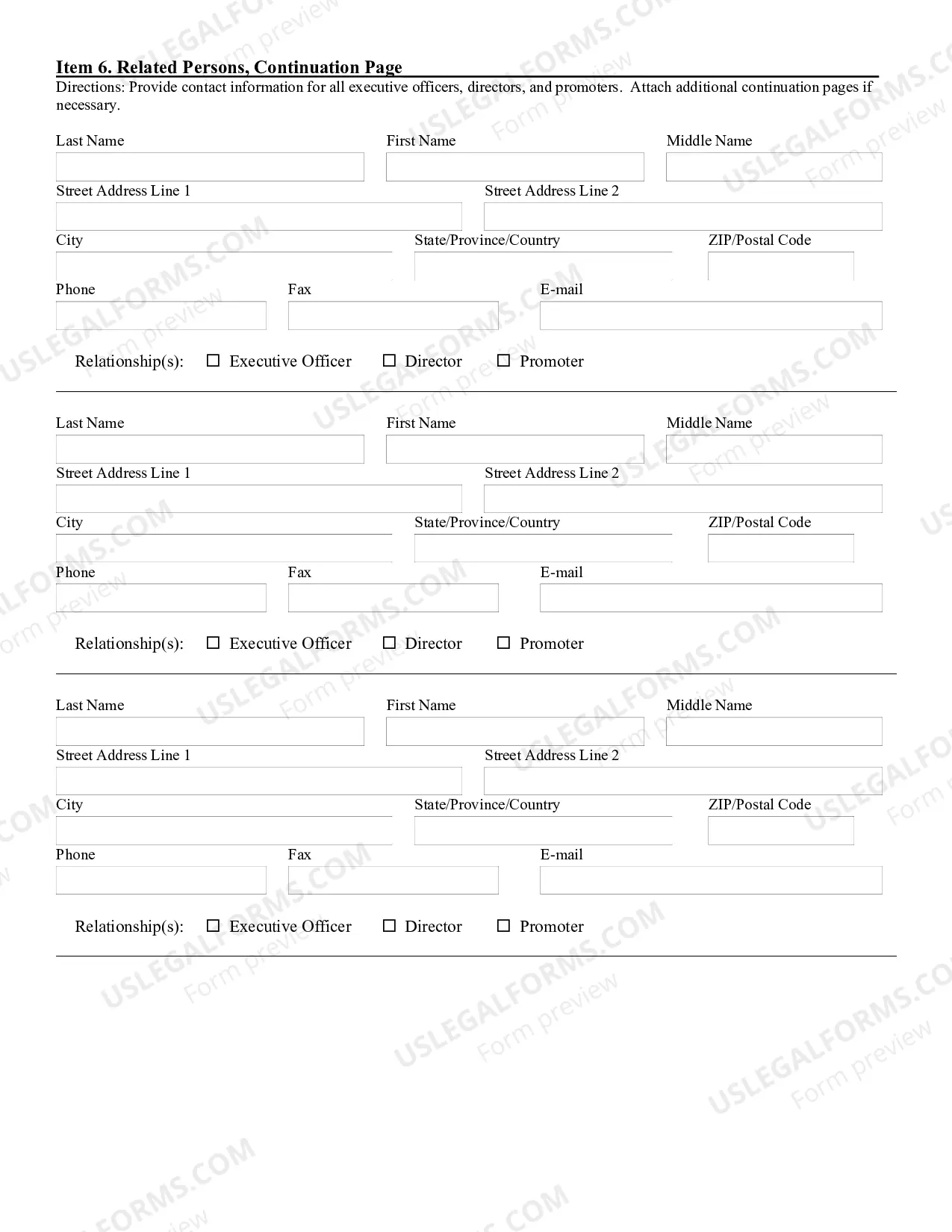 Preview Regulation A Notice Filing Form