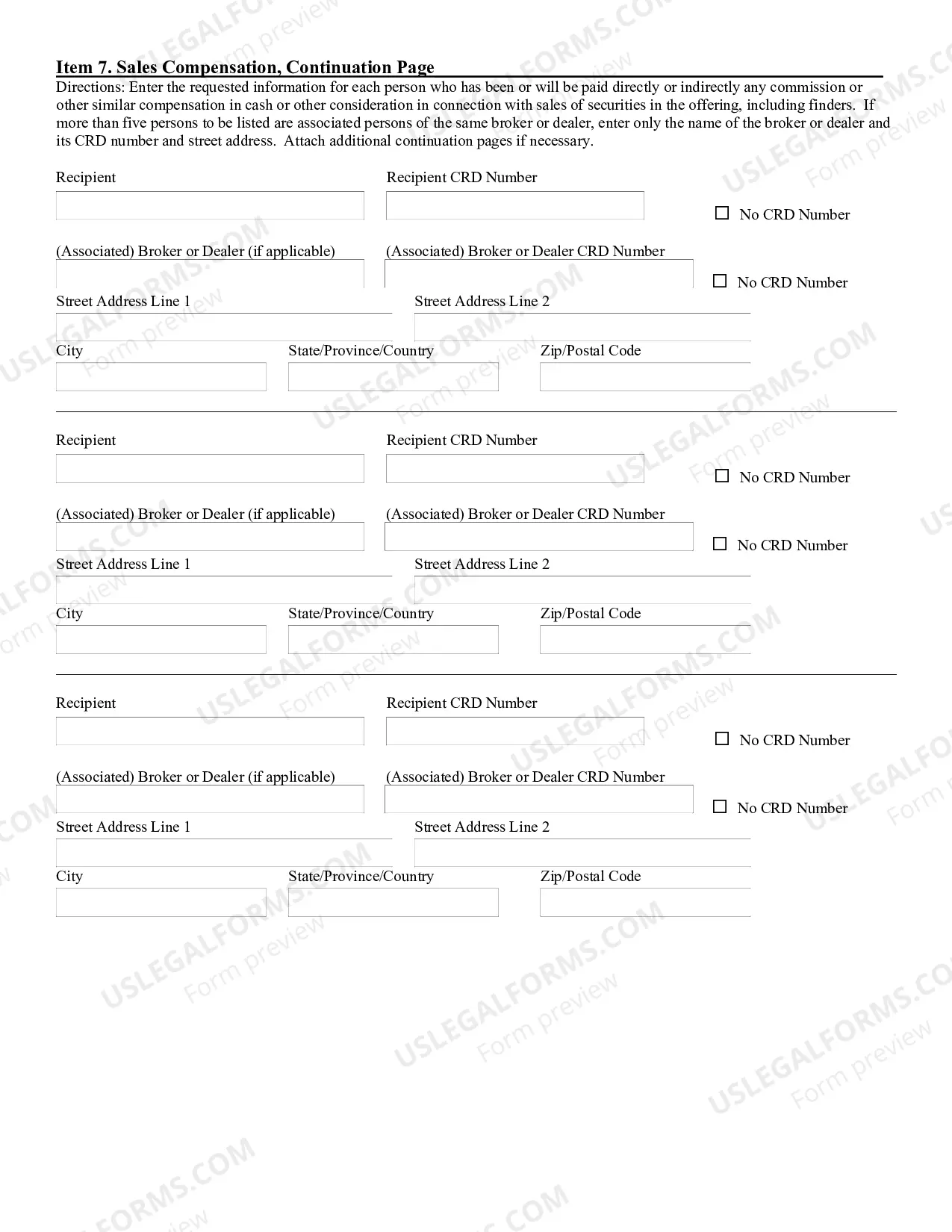 Preview Regulation A Notice Filing Form