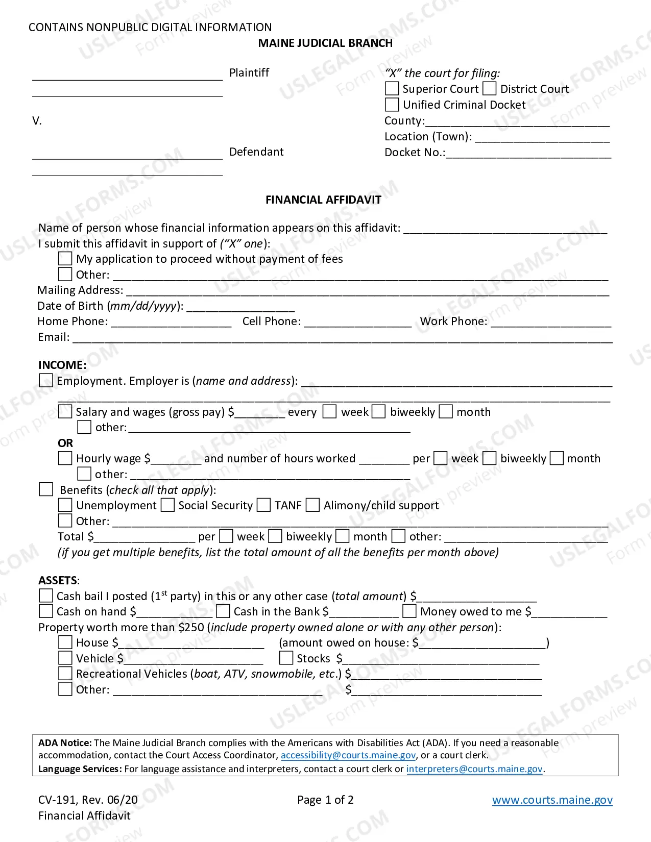 Preview Application To Proceed Without Payment of Fees