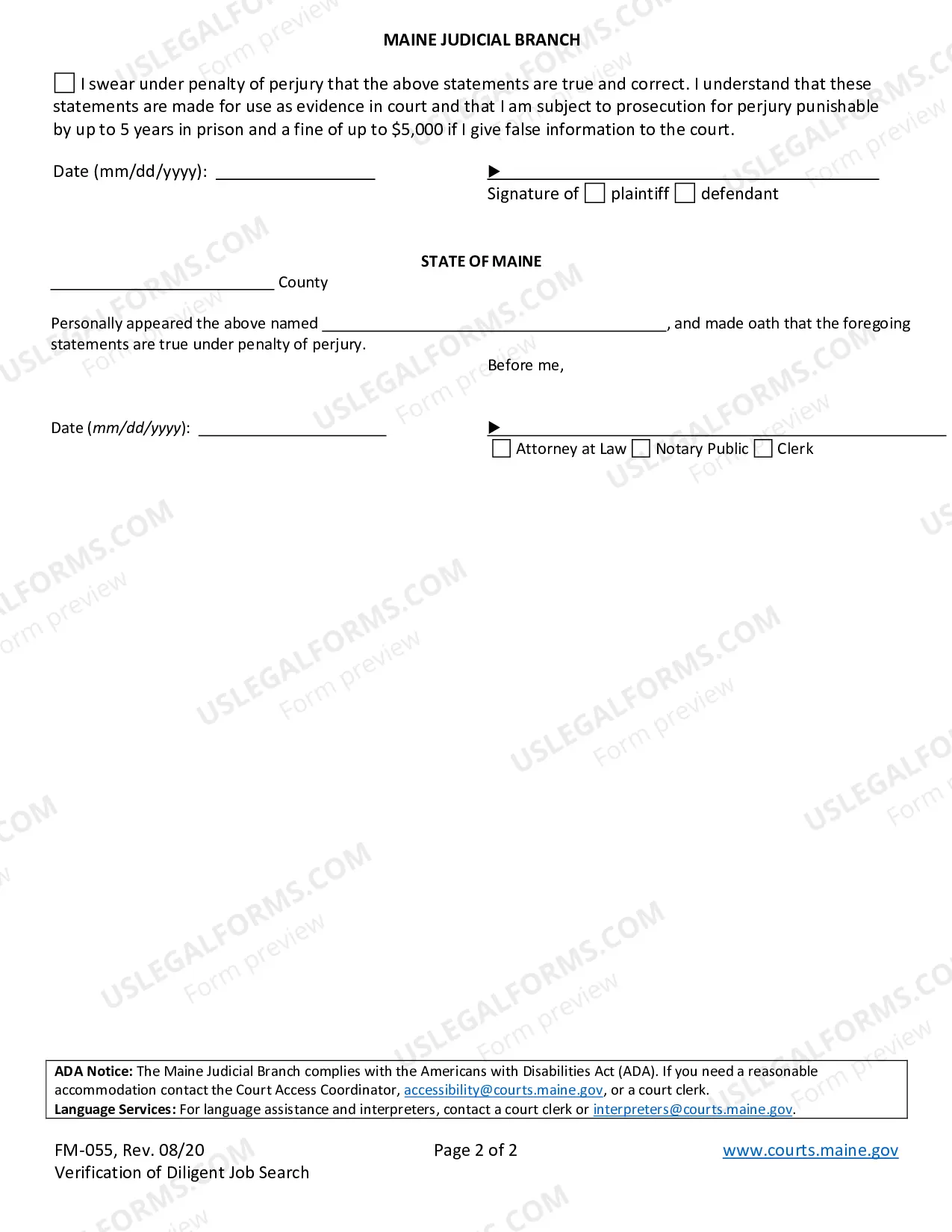 Preview Verification of Diligent Job Search