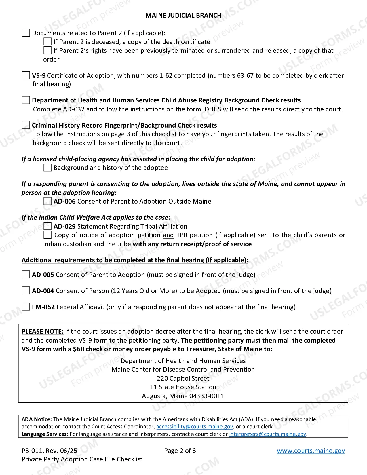 Preview Adoption Checklist