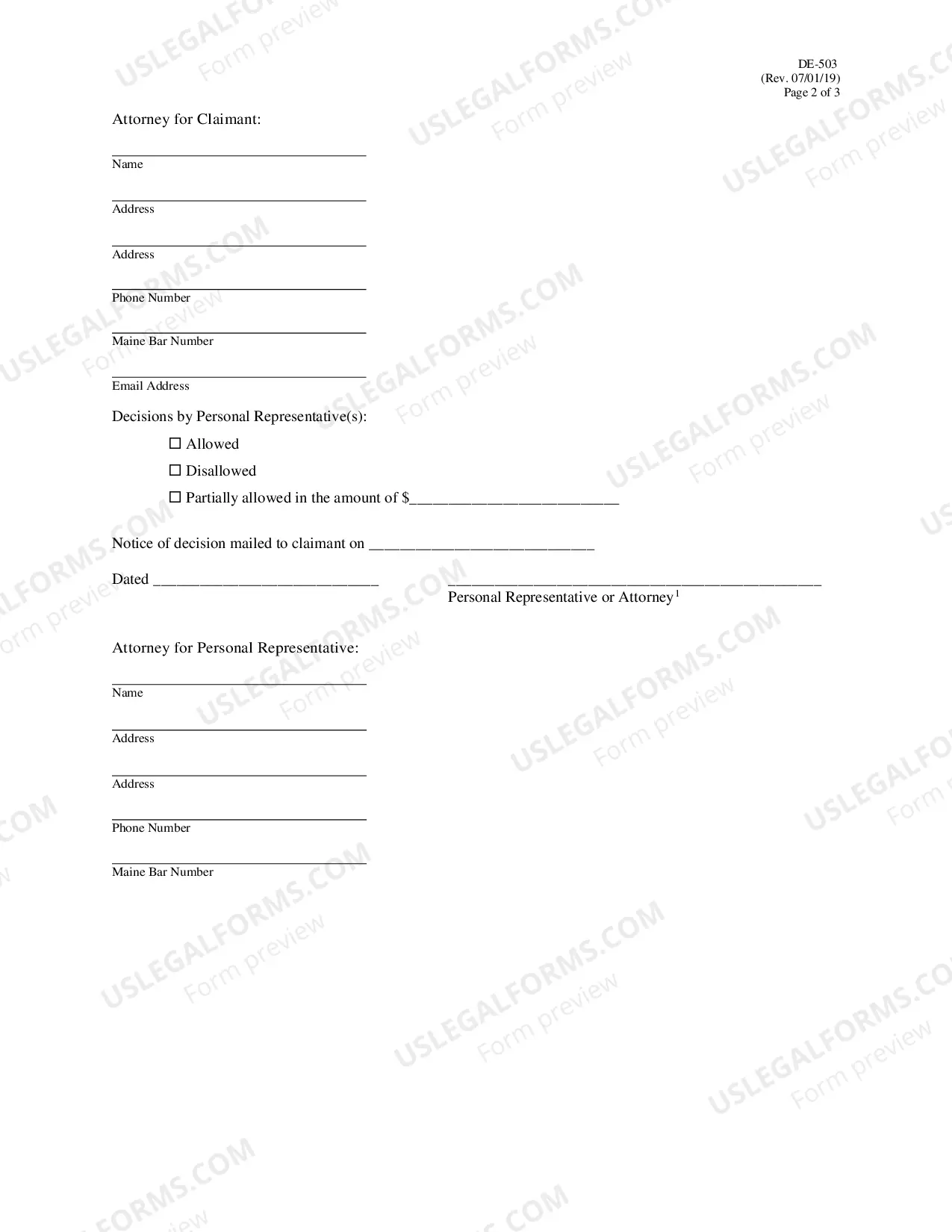 Preview Claim Against Estate