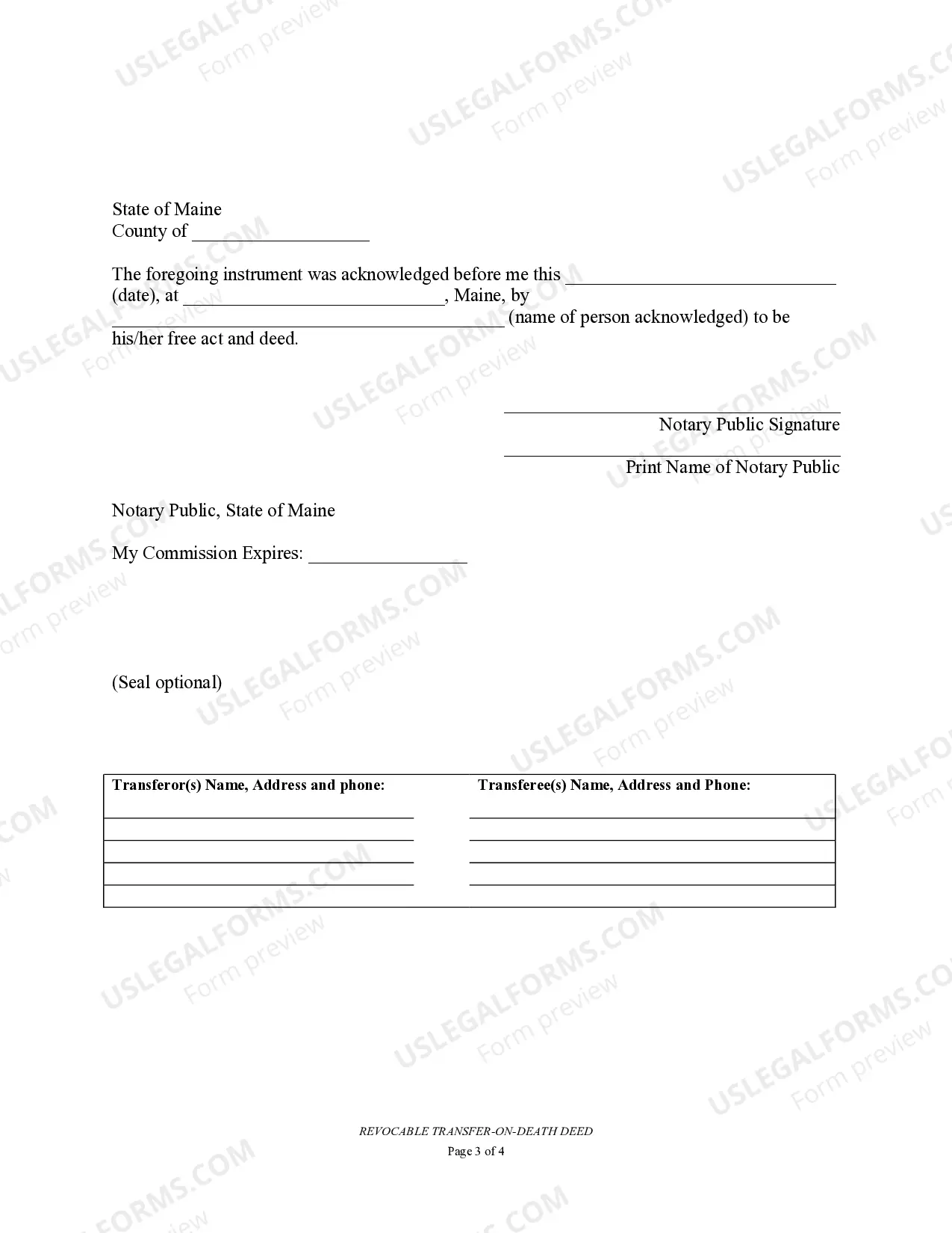 Preview Transfer on Death Deed or TOD - Beneficiary Deed for Individual to Married Beneficiaries