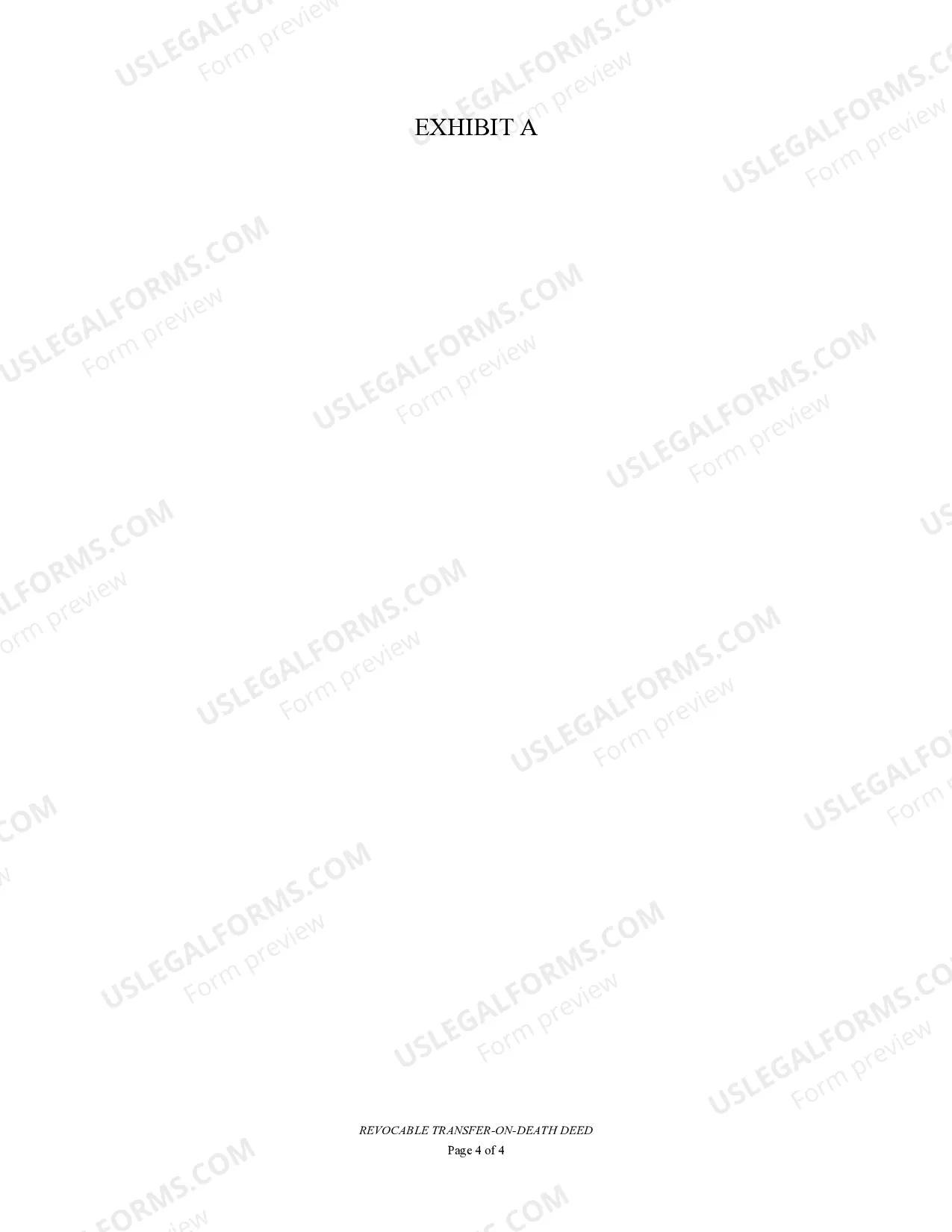 Preview Transfer on Death Deed or TOD - Beneficiary Deed for Individual to a Trust