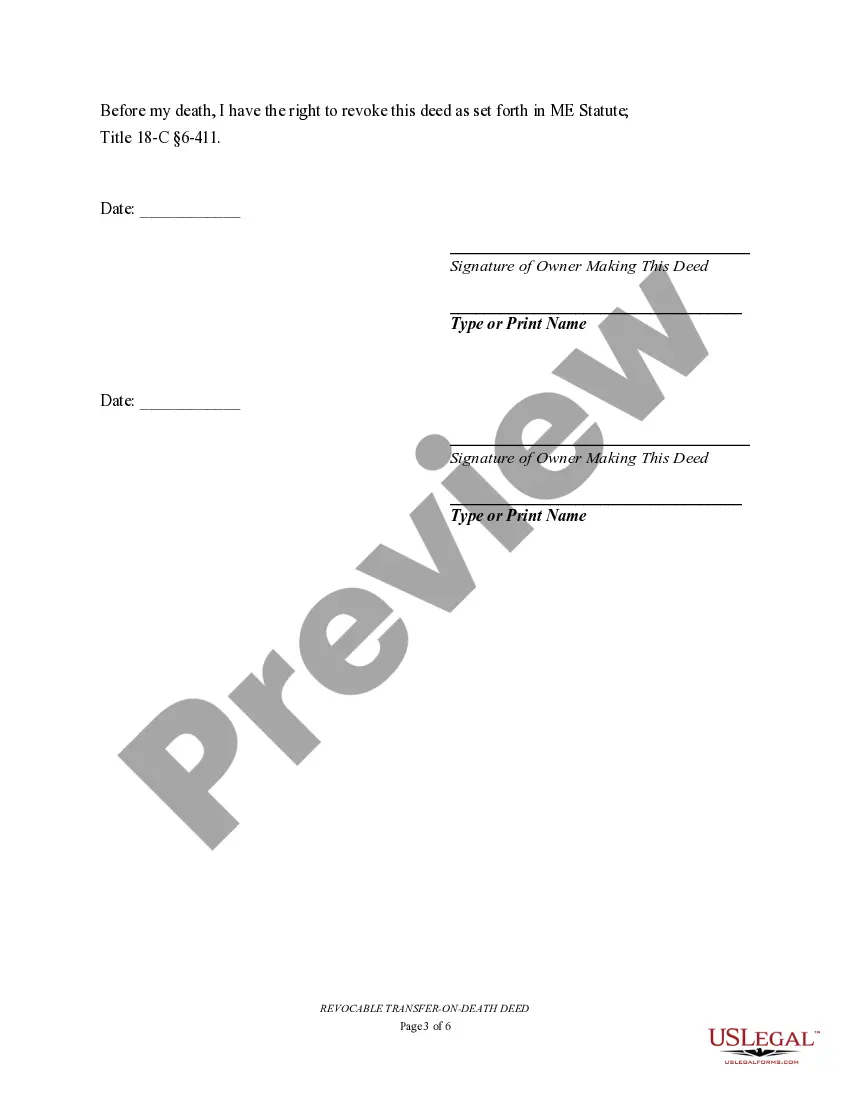 Preview Transfer on Death Deed or TOD - Beneficiary Deed for Two Individuals to Two Individuals