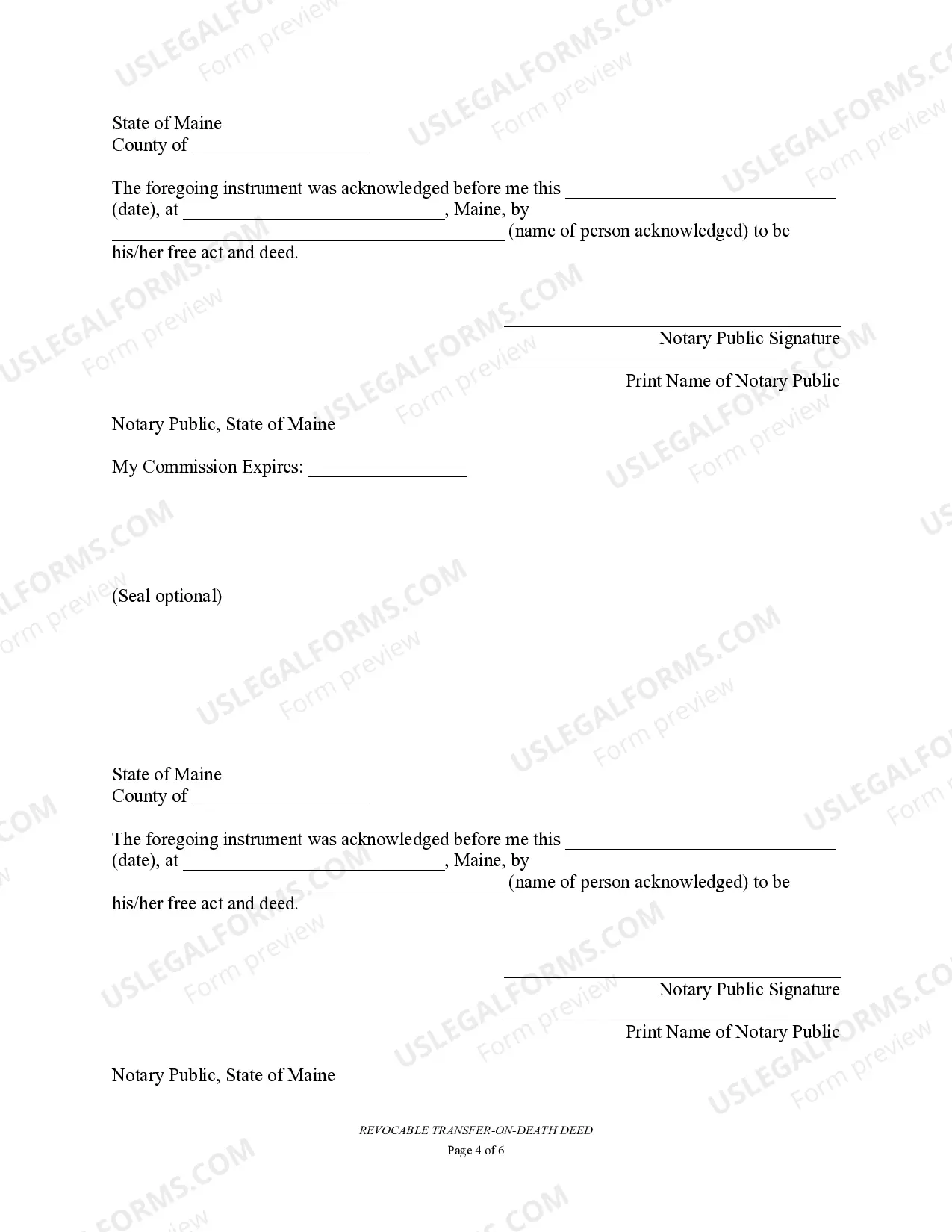 Preview Transfer on Death Deed or TOD - Beneficiary Deed for Two Individuals to Married Beneficiaries