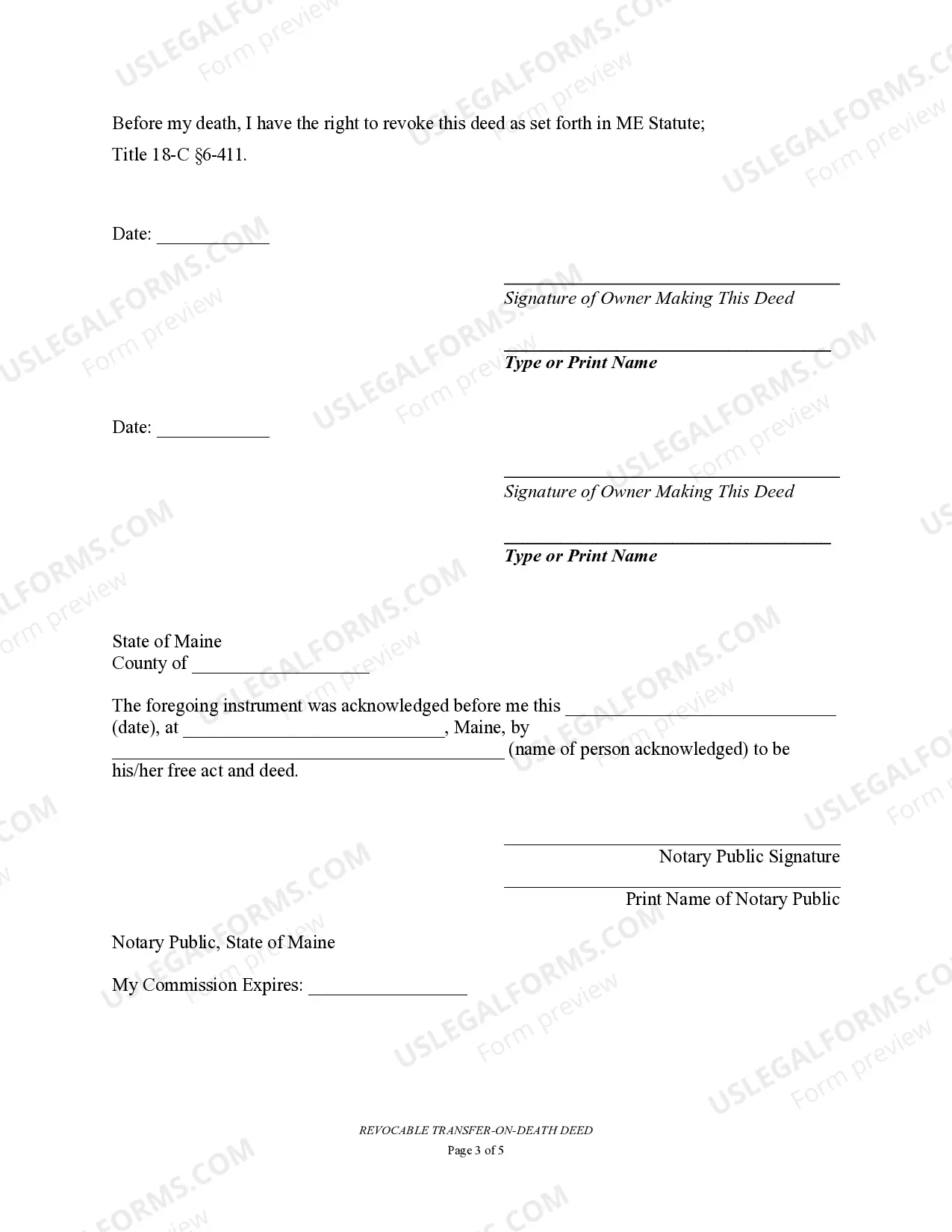 Preview Transfer on Death Deed or TOD - Beneficiary Deed for Two Married Individuals to Two Individuals