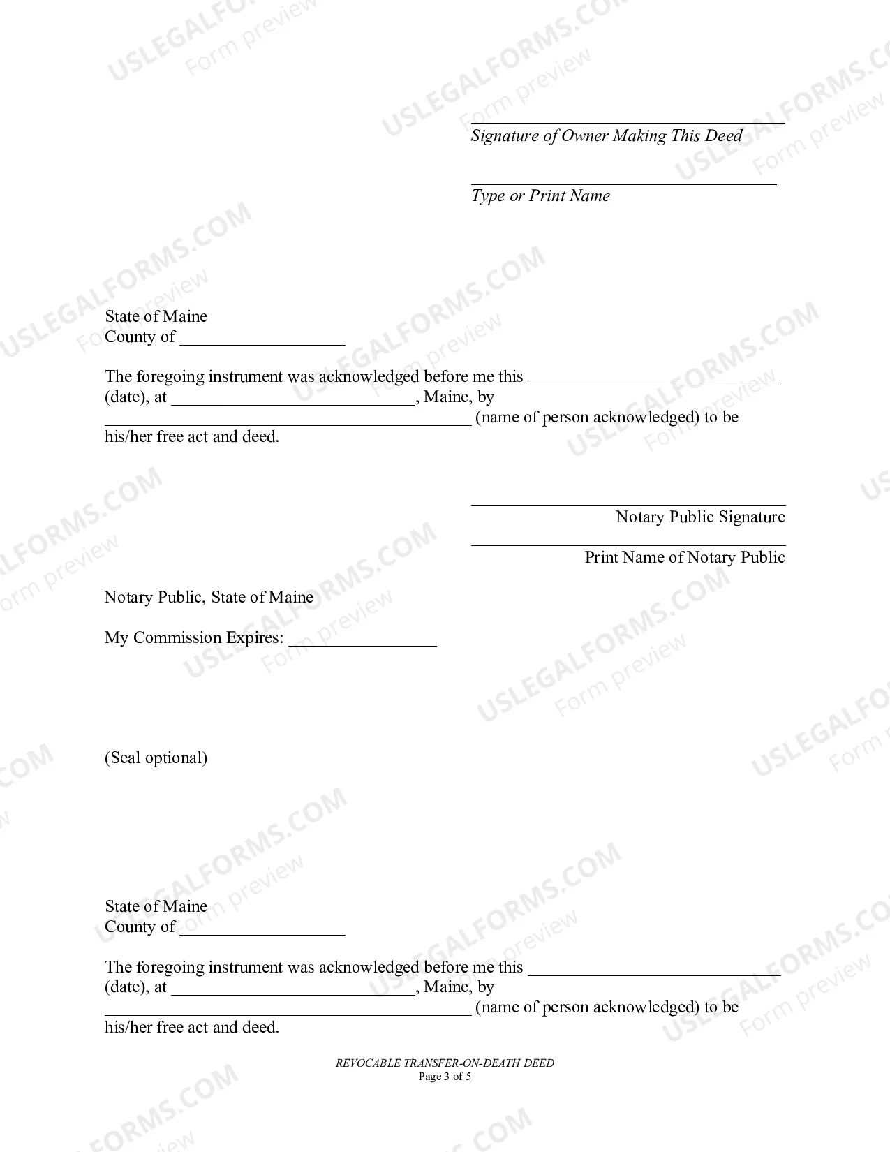 Preview Transfer on Death Deed or TOD - Beneficiary Deed for Two Married Individuals to Two Married Beneficiaries