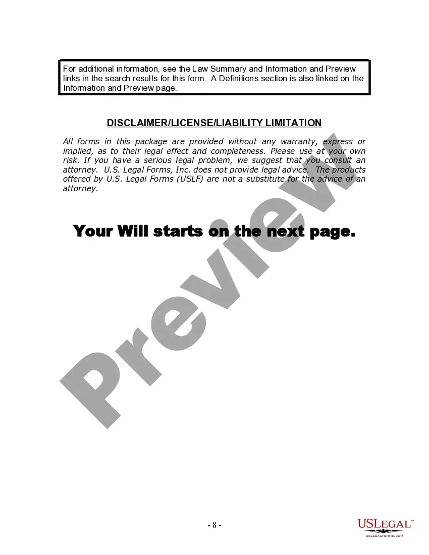 Preview Last Will and Testament for Divorced and Remarried Person with Mine, Yours and Ours Children