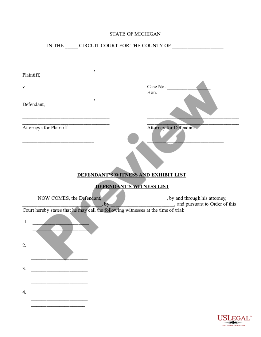 Court Exhibit Template