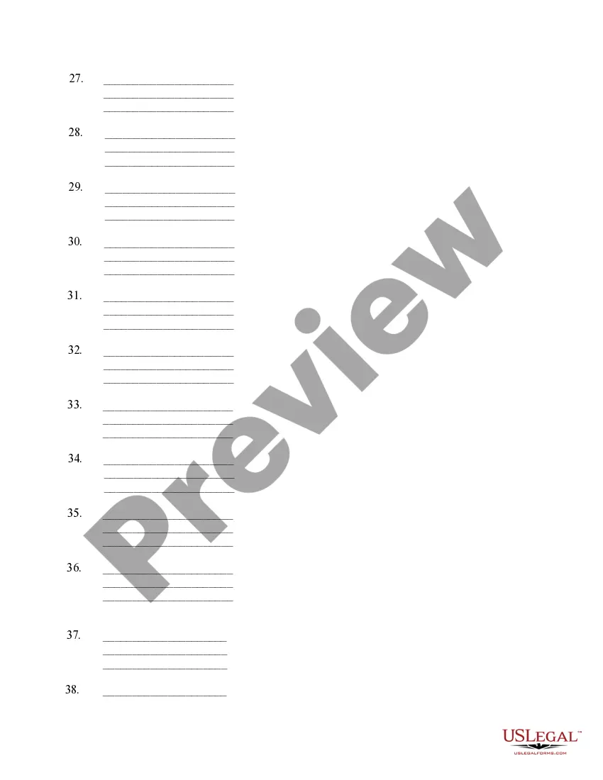 Preview Plaintiff's Witness and Exhibit List