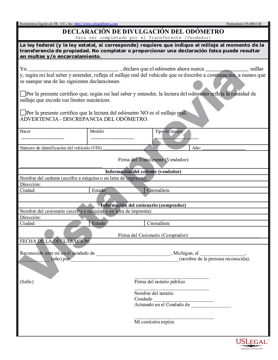 Preview Factura de venta de automóvil y estado de cuenta del odómetro para la venta tal como está