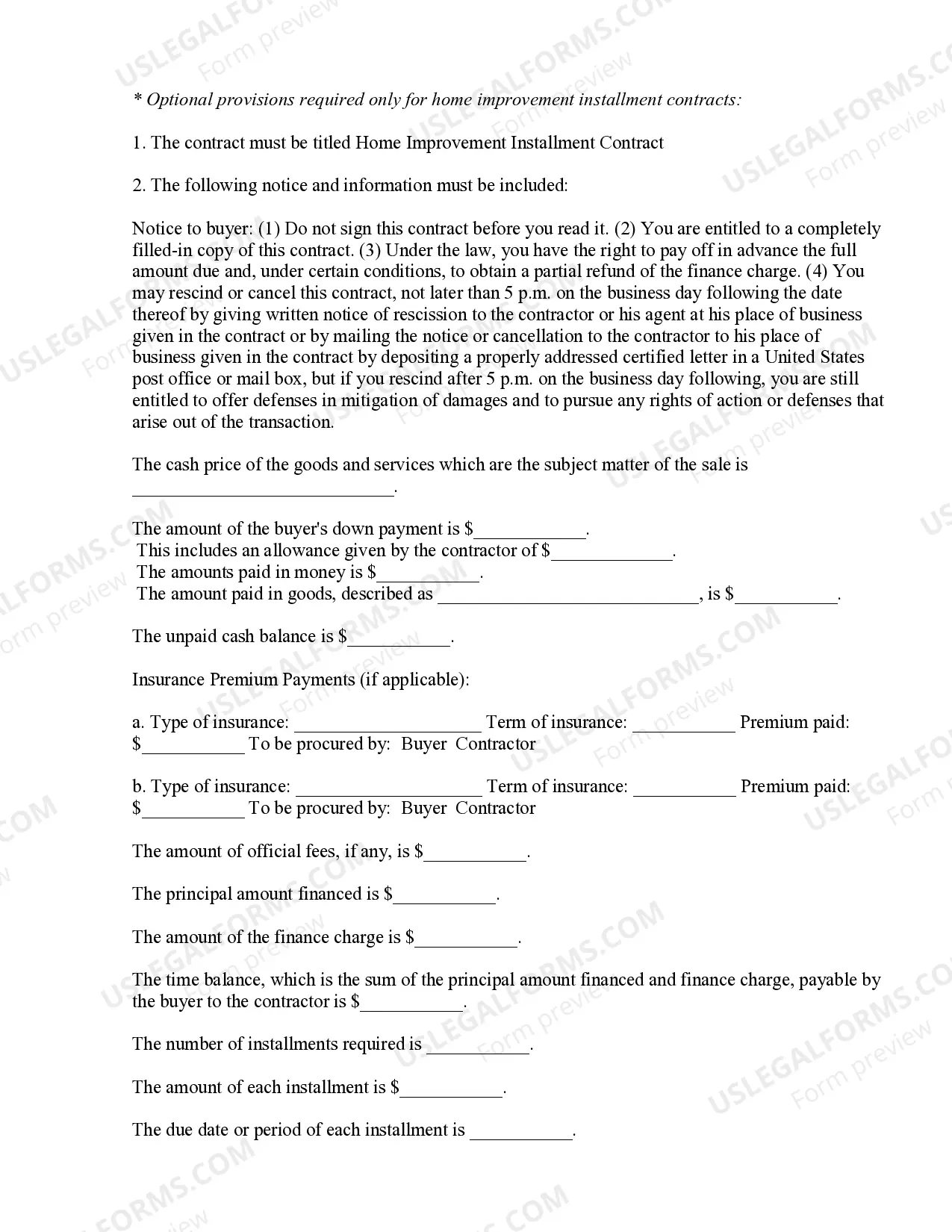 Preview Painting Contract for Contractor