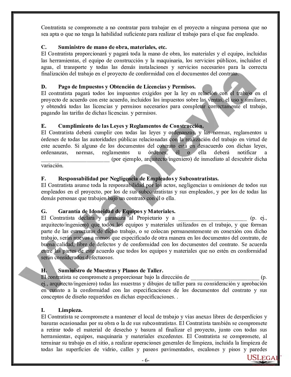 Preview Contrato Comercial para Contratista