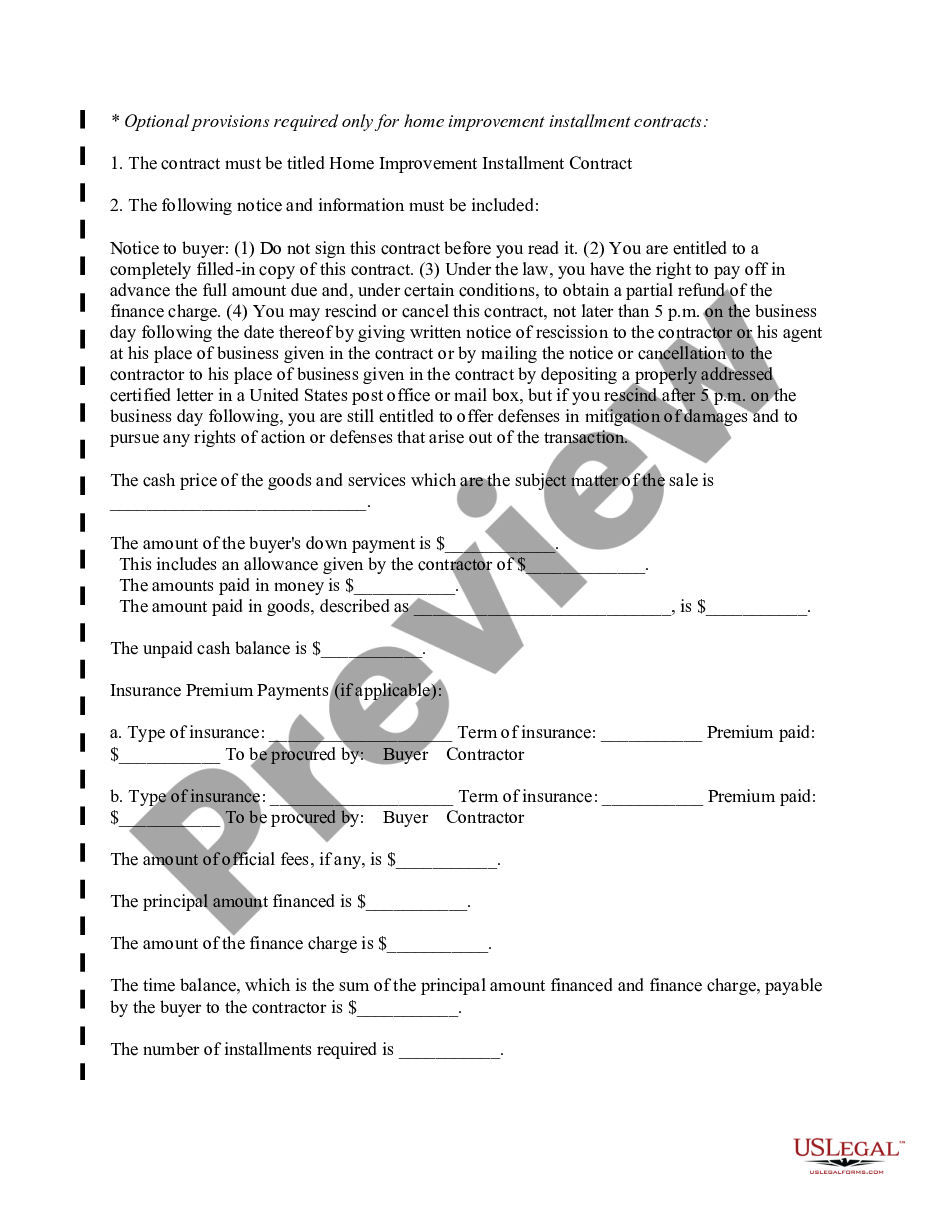 page 6 Renovation Contract for Contractor preview