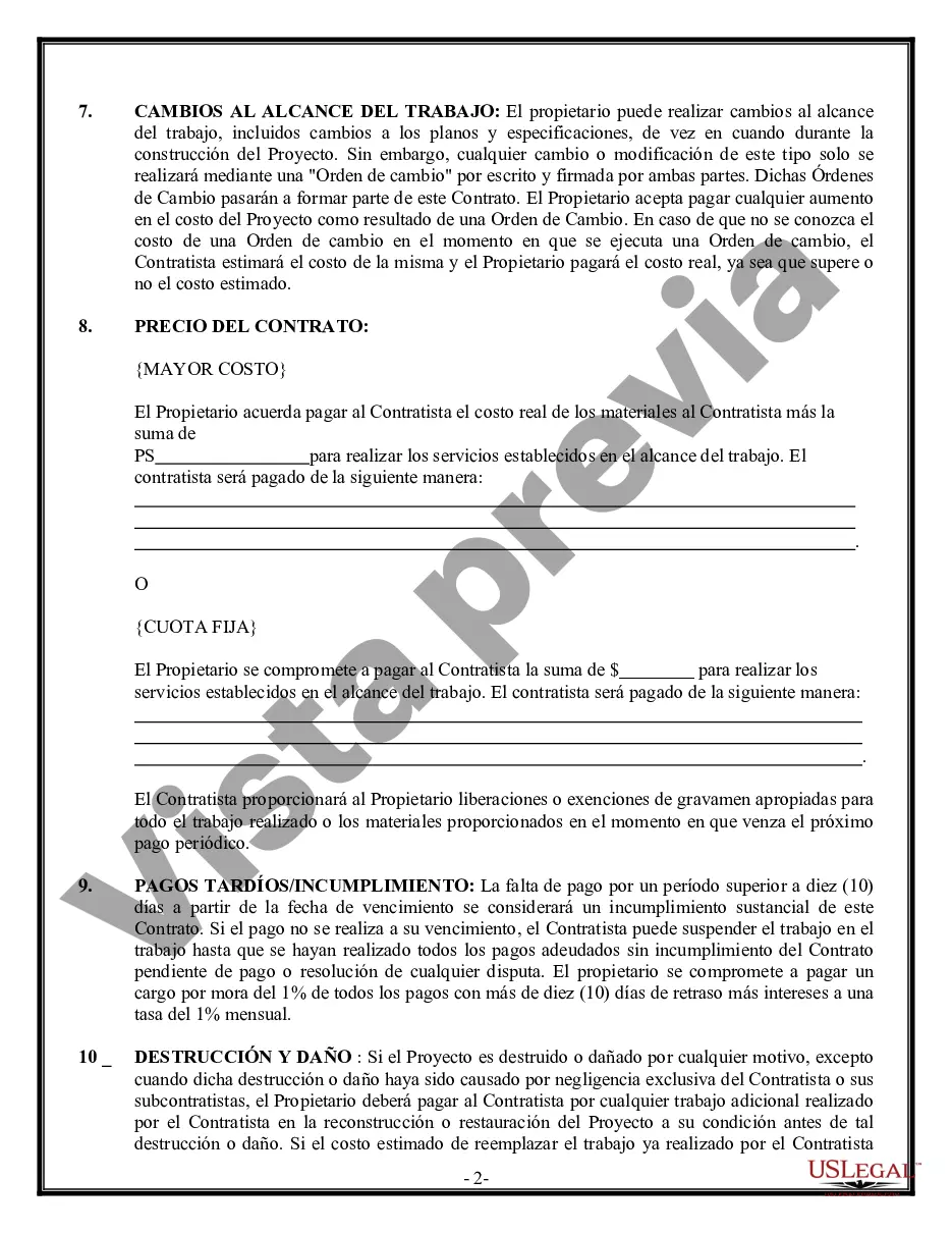 Preview Contrato de Seguridad para Contratista
