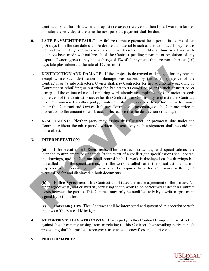 Preview Foundation Contract for Contractor