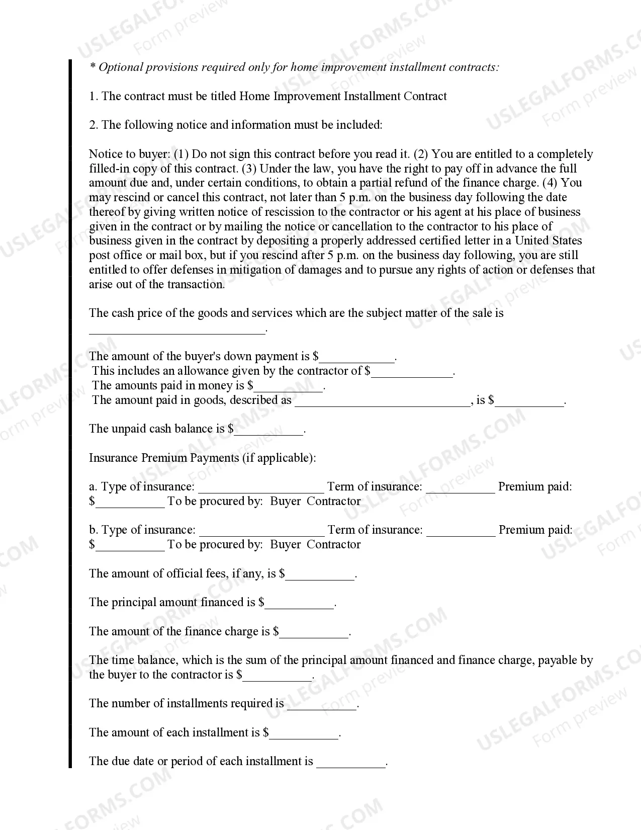 Preview Roofing Contract for Contractor