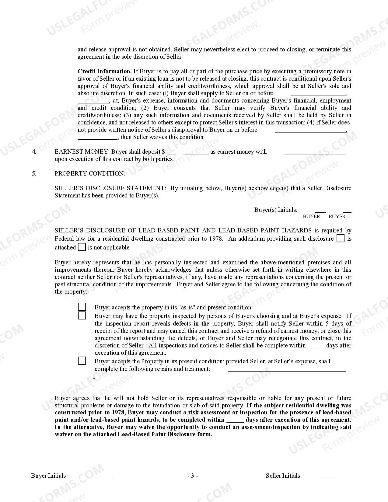 Preview Contract for Sale and Purchase of Real Estate with No Broker for Residential Home Sale Agreement