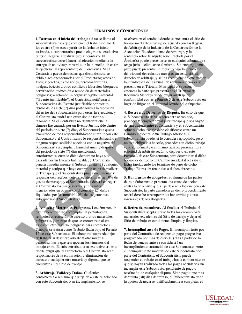 Preview Acuerdo de subcontratista