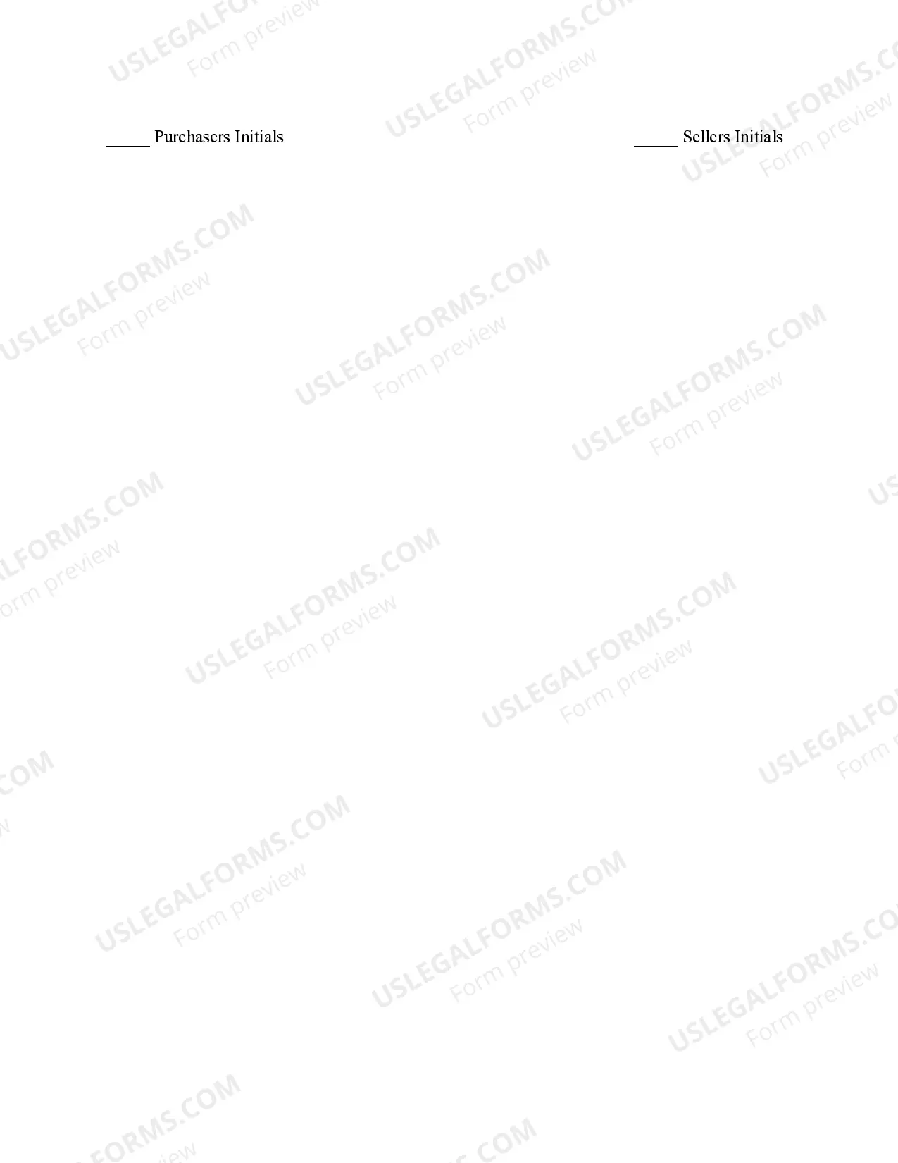 Preview Seller's Disclosure Statement