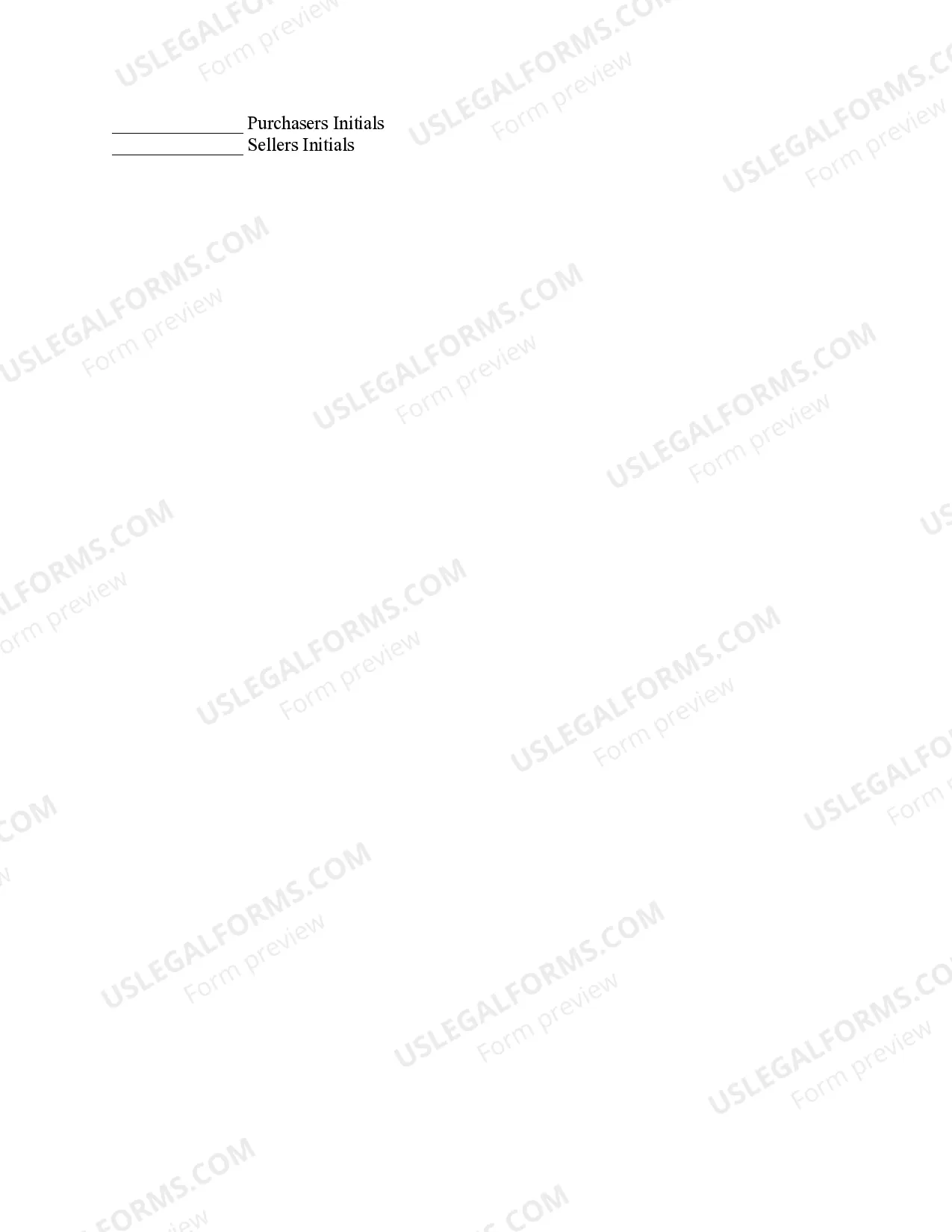 Preview Seller's Disclosure Statement