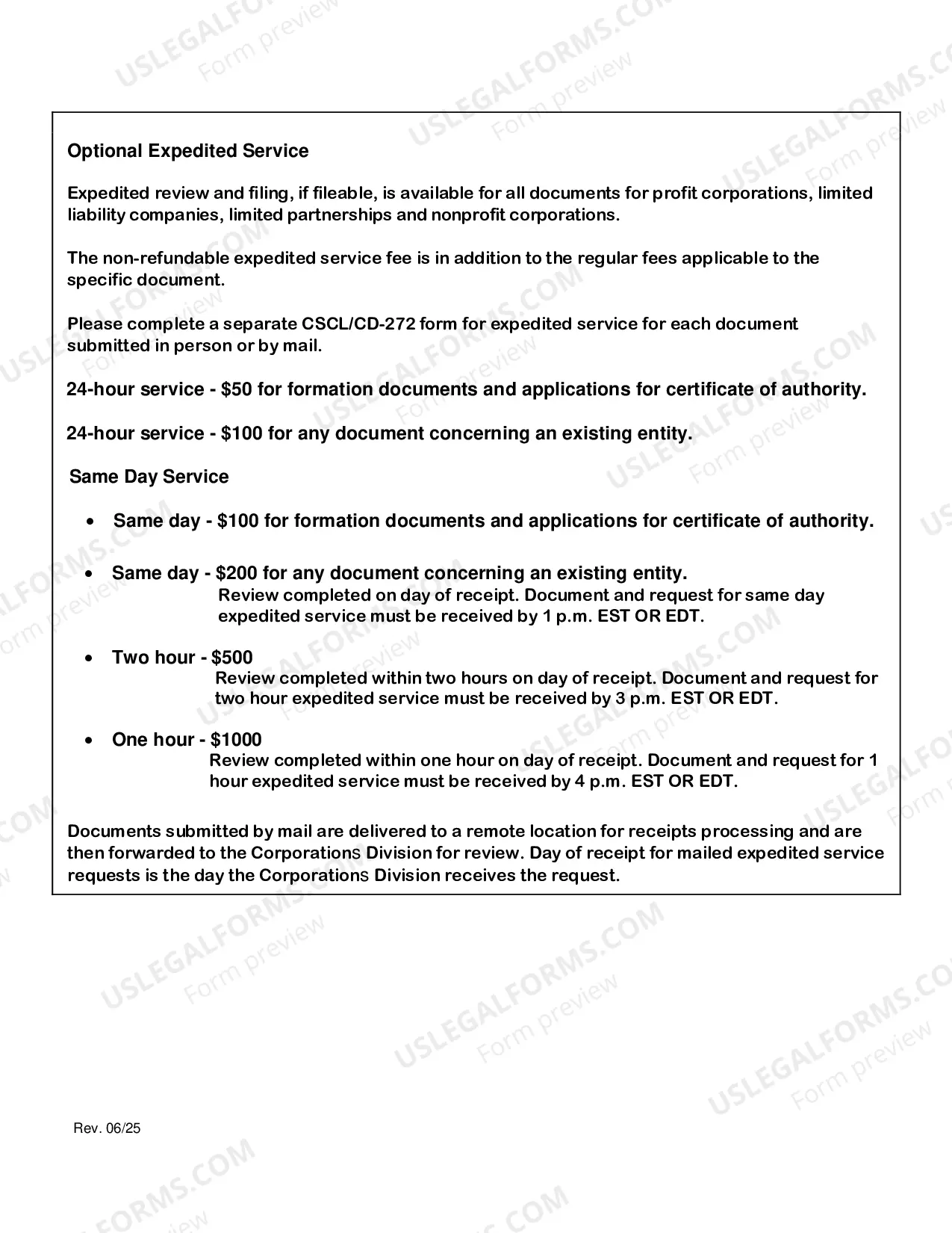 Preview Michigan Articles of Incorporation for Domestic Nonprofit Corporation
